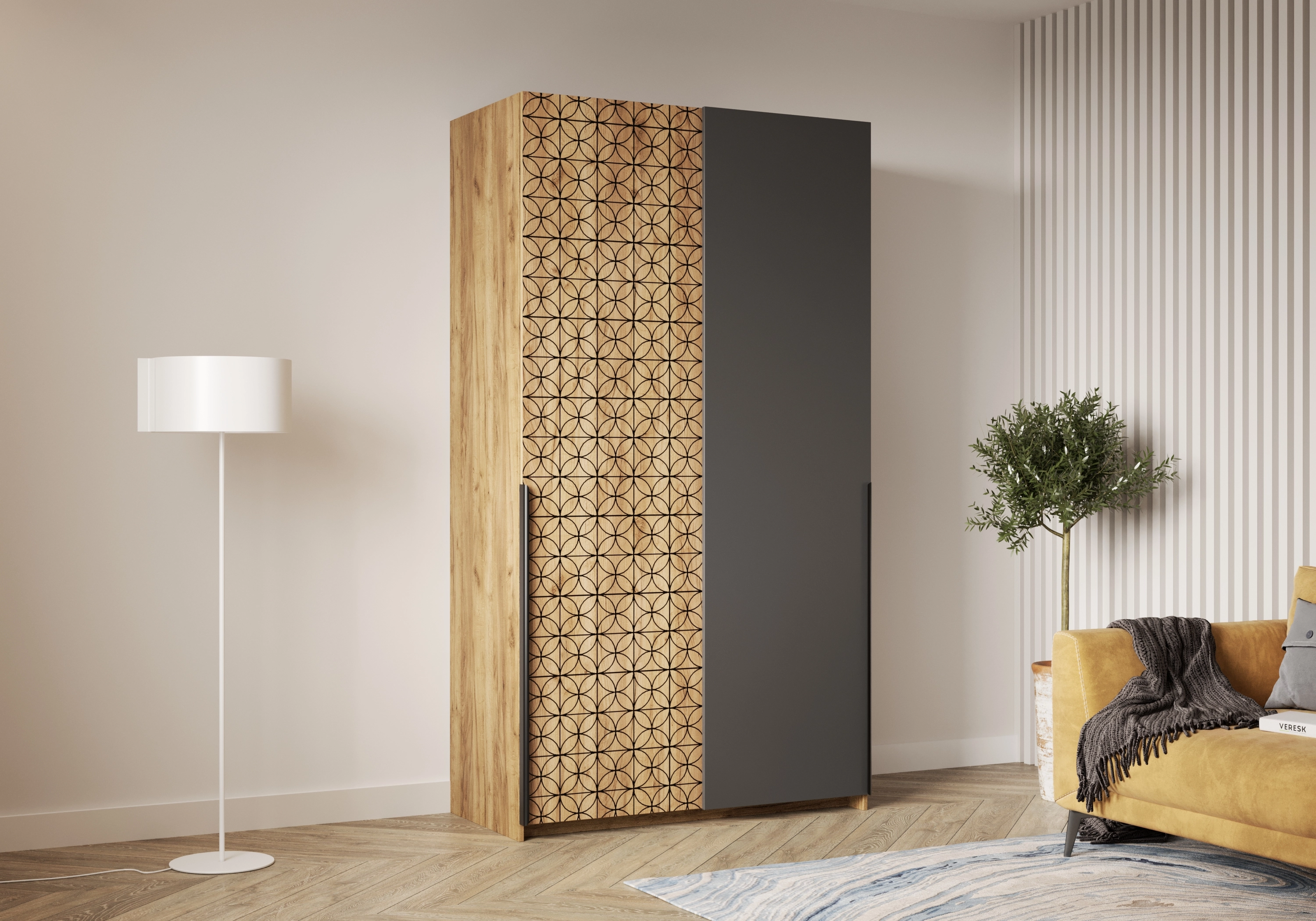 Шкаф-купе Салленс-2-3 Декор 3