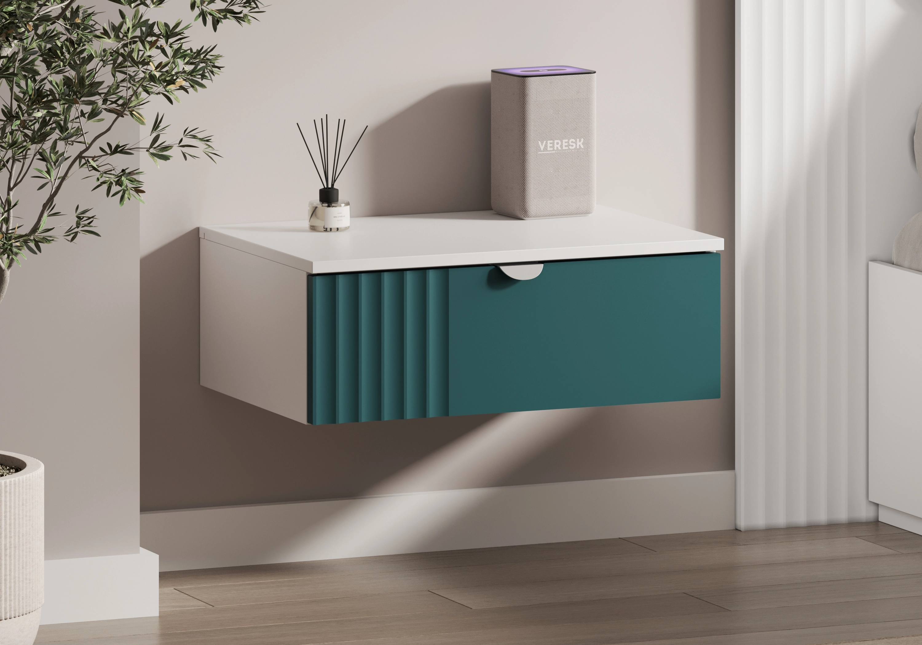 Тумба прикроватная Санторини подвесная