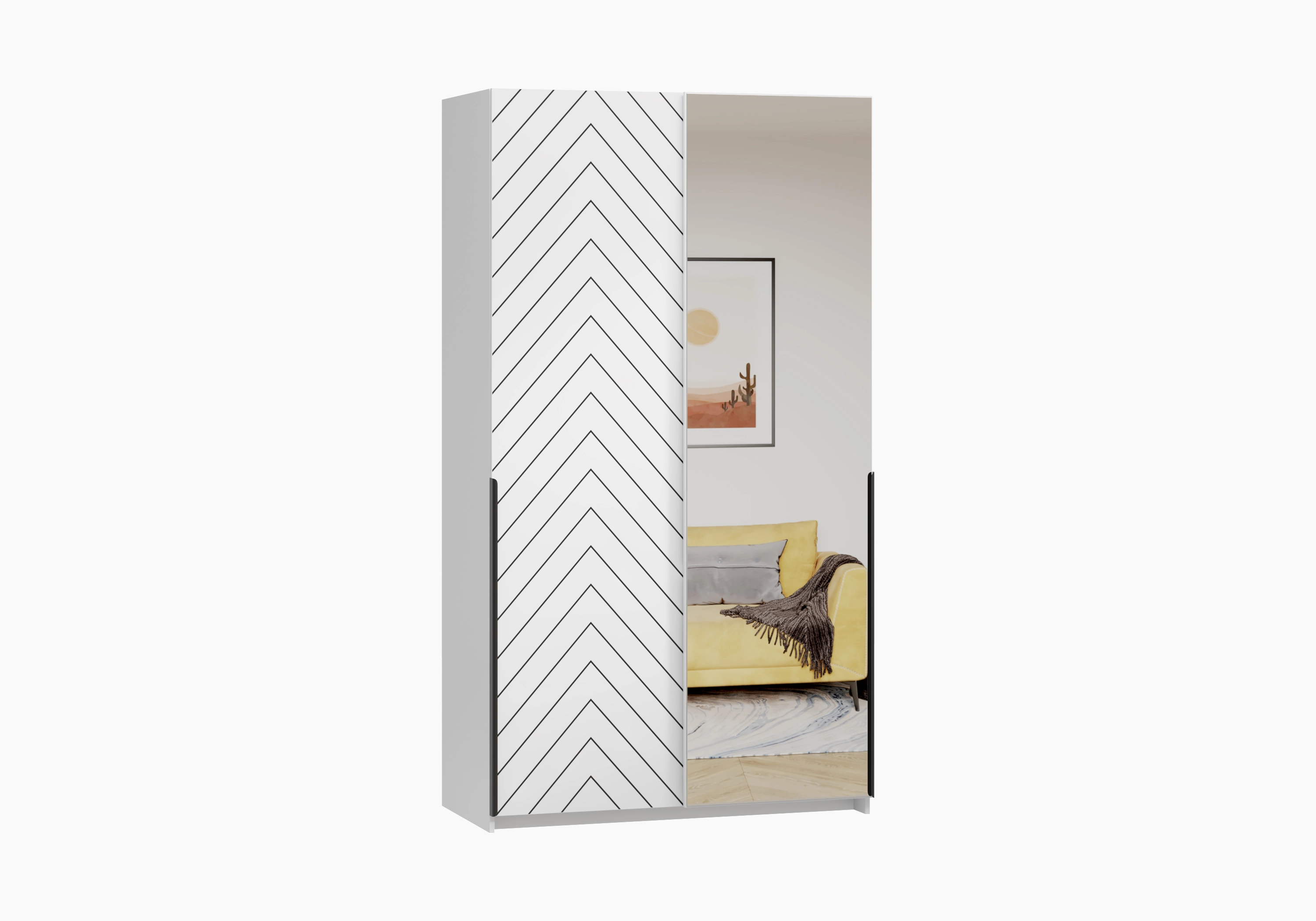 Шкаф-купе Салленс-2-2 Декор 1