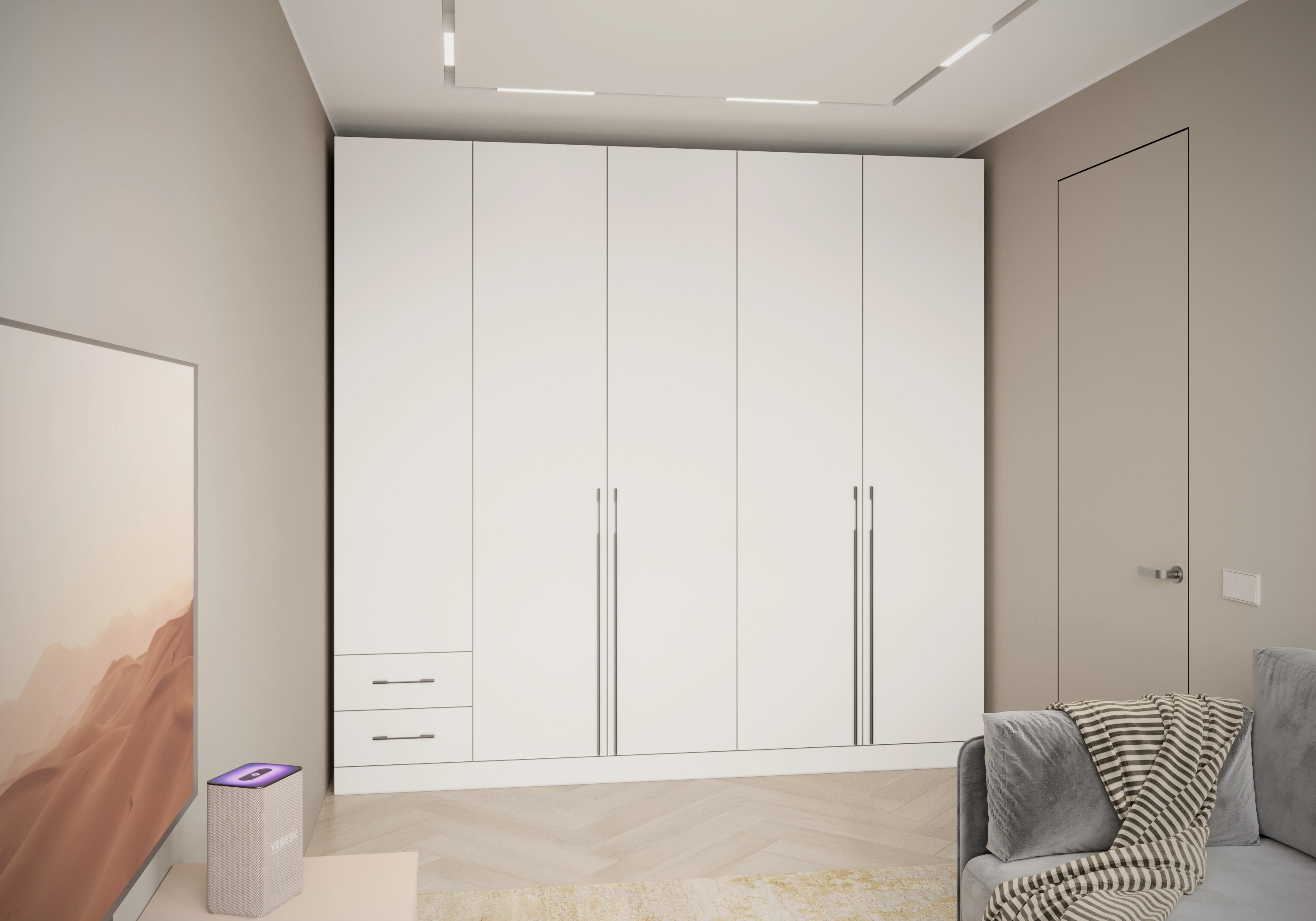 Распашной шкаф Капса-5.2.2