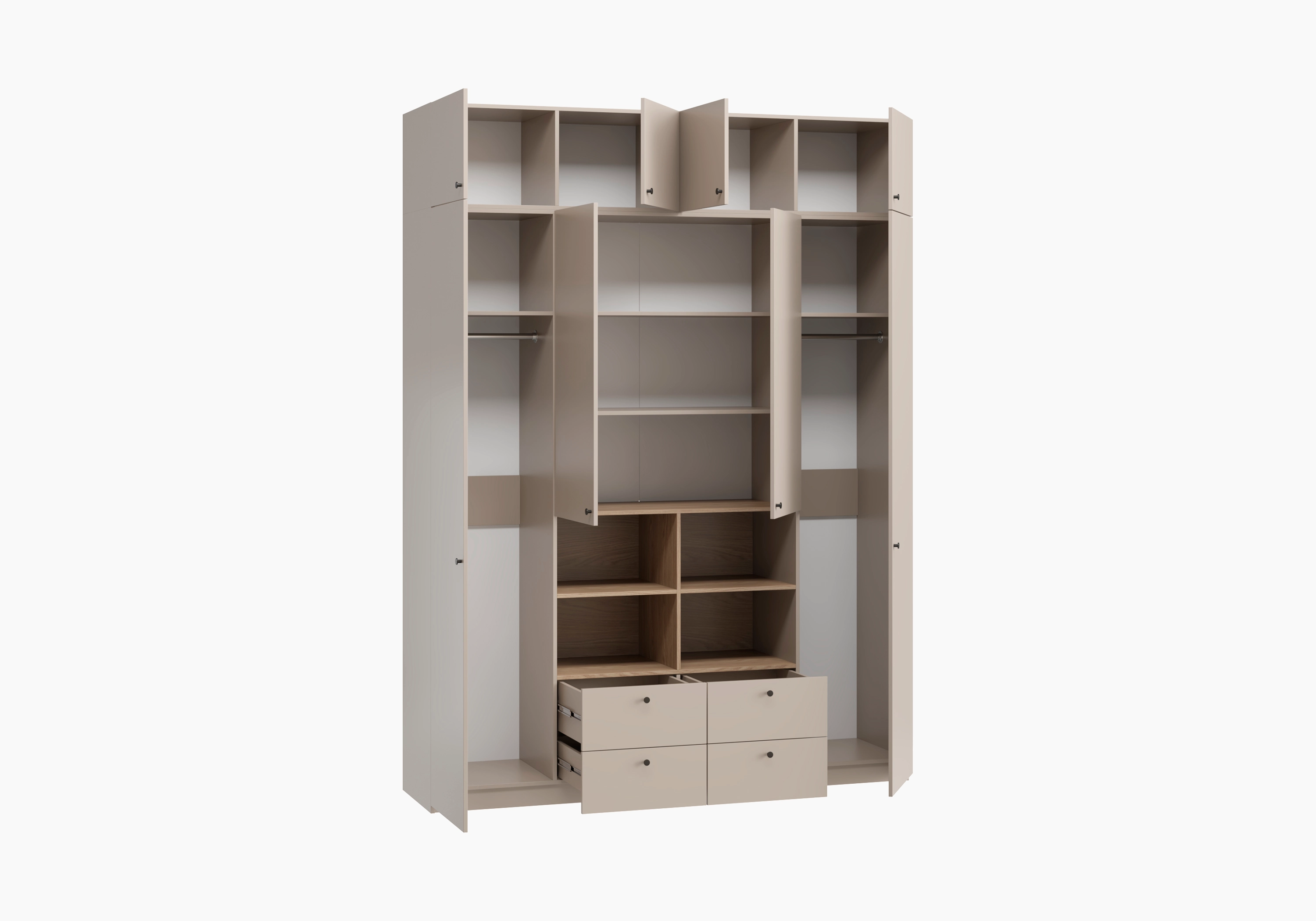 Распашной шкаф Моццо-4.1 с антресолью