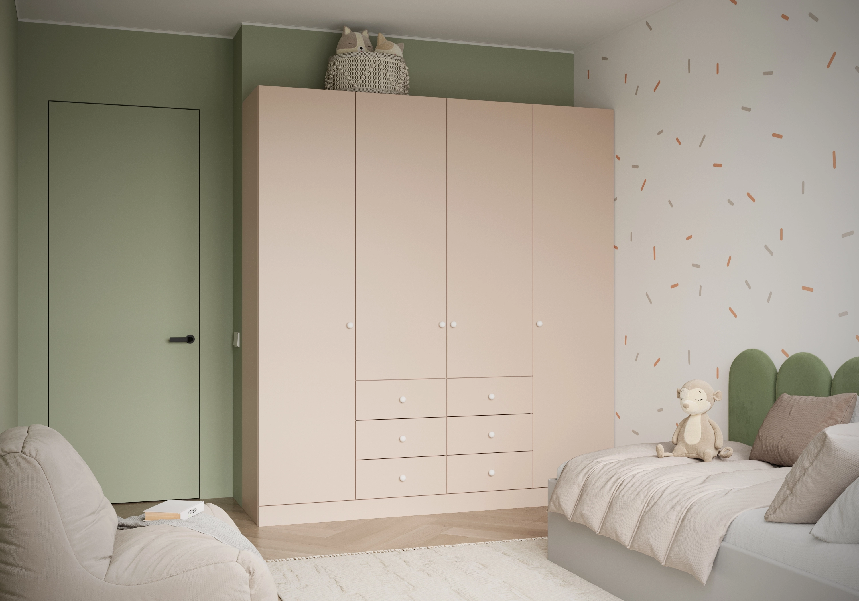 Распашной шкаф Капса-4.1.3