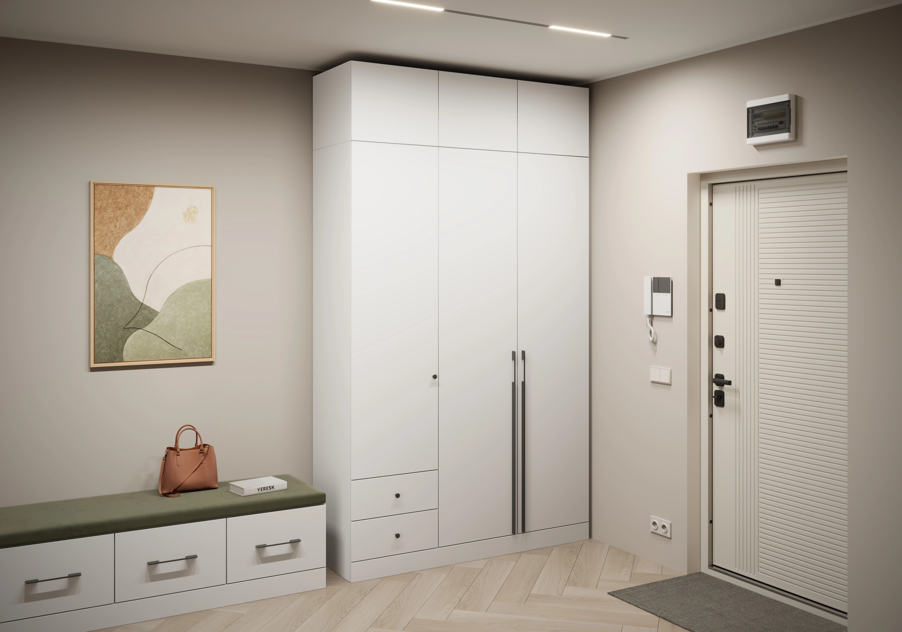 Распашной шкаф Капса-3.6.2 с антресолью