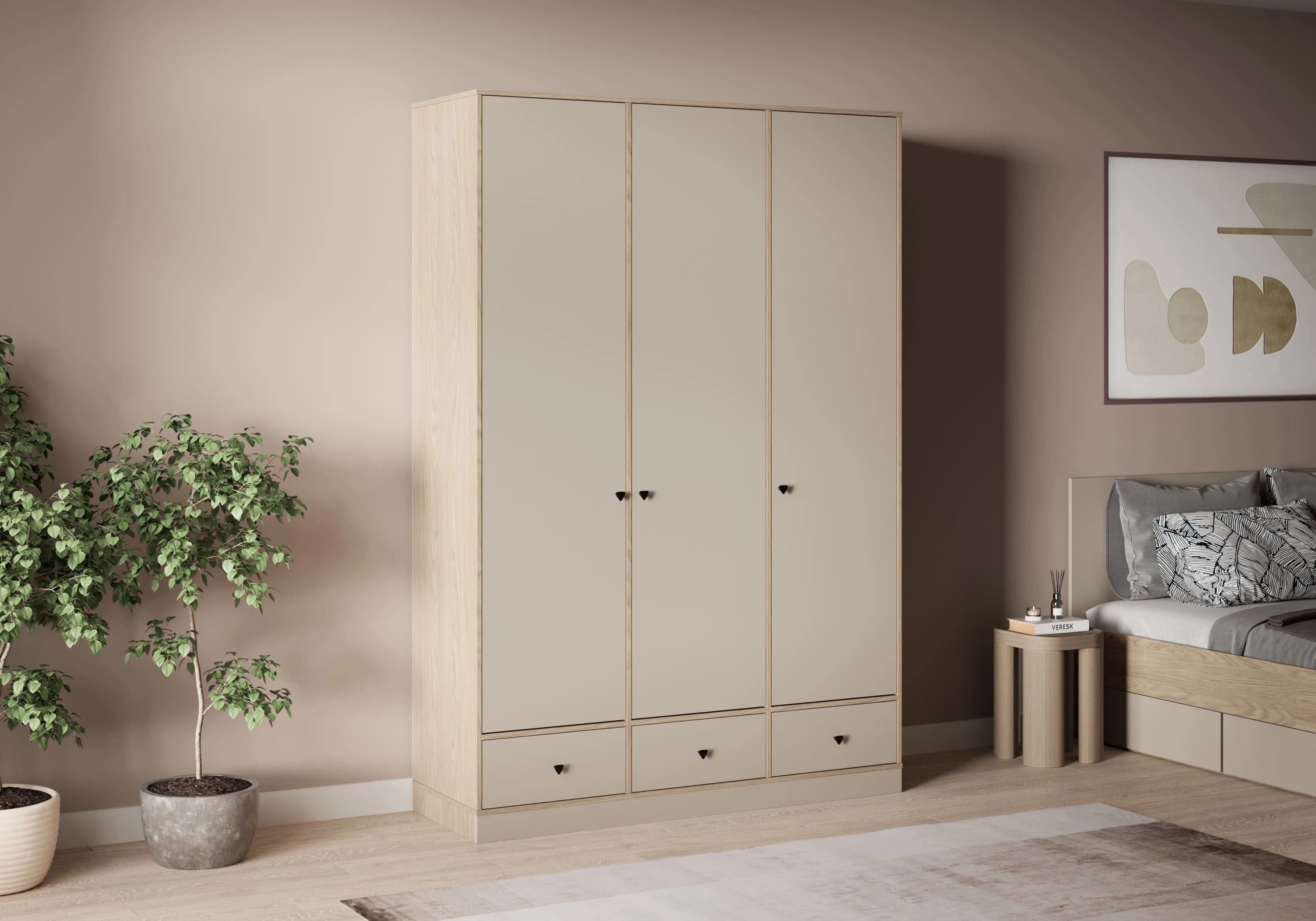 Распашной шкаф Виггинс-3.1