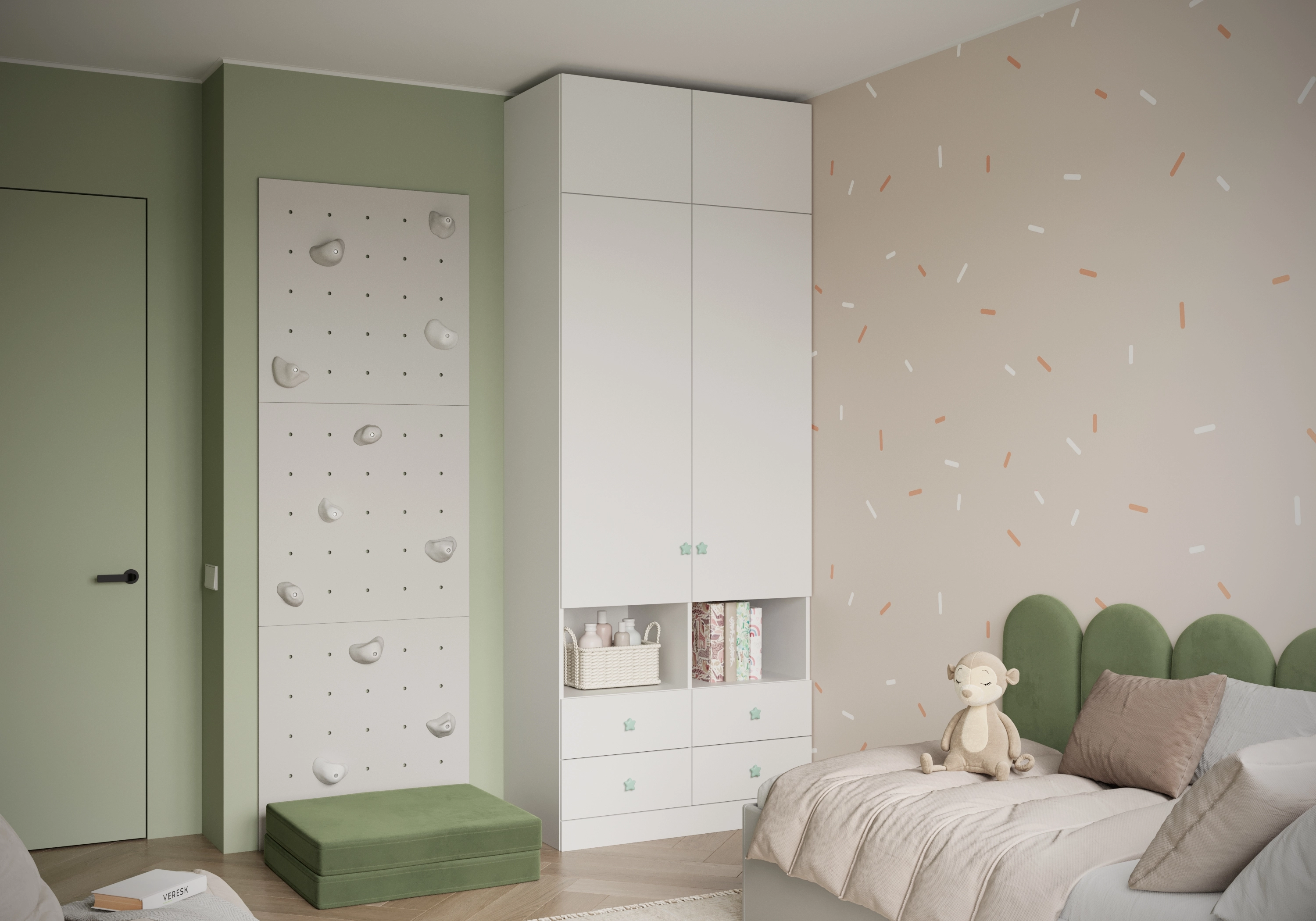 Распашной шкаф Капса-2.5 с антресолью