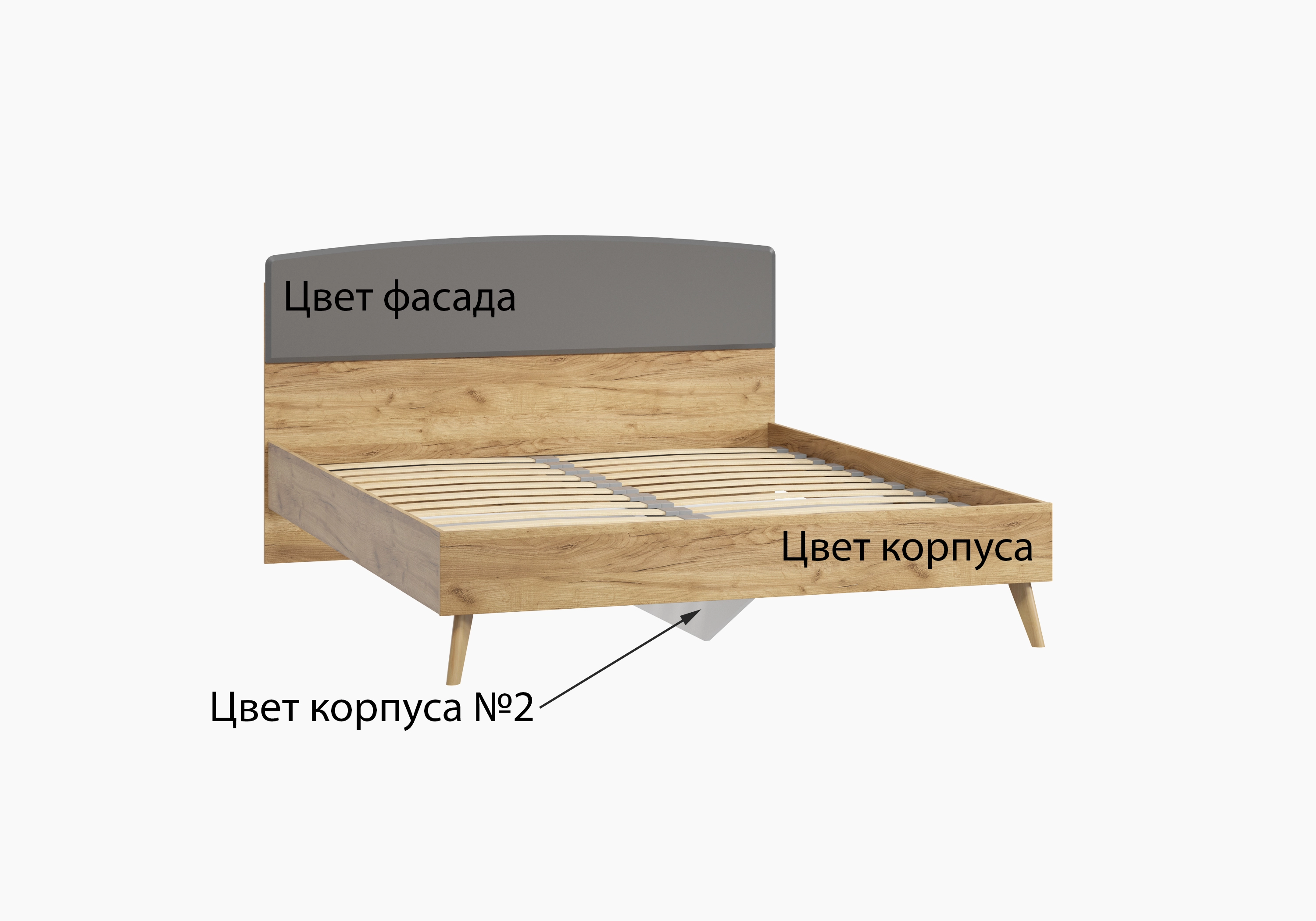 Двуспальная кровать Скандивуд-160