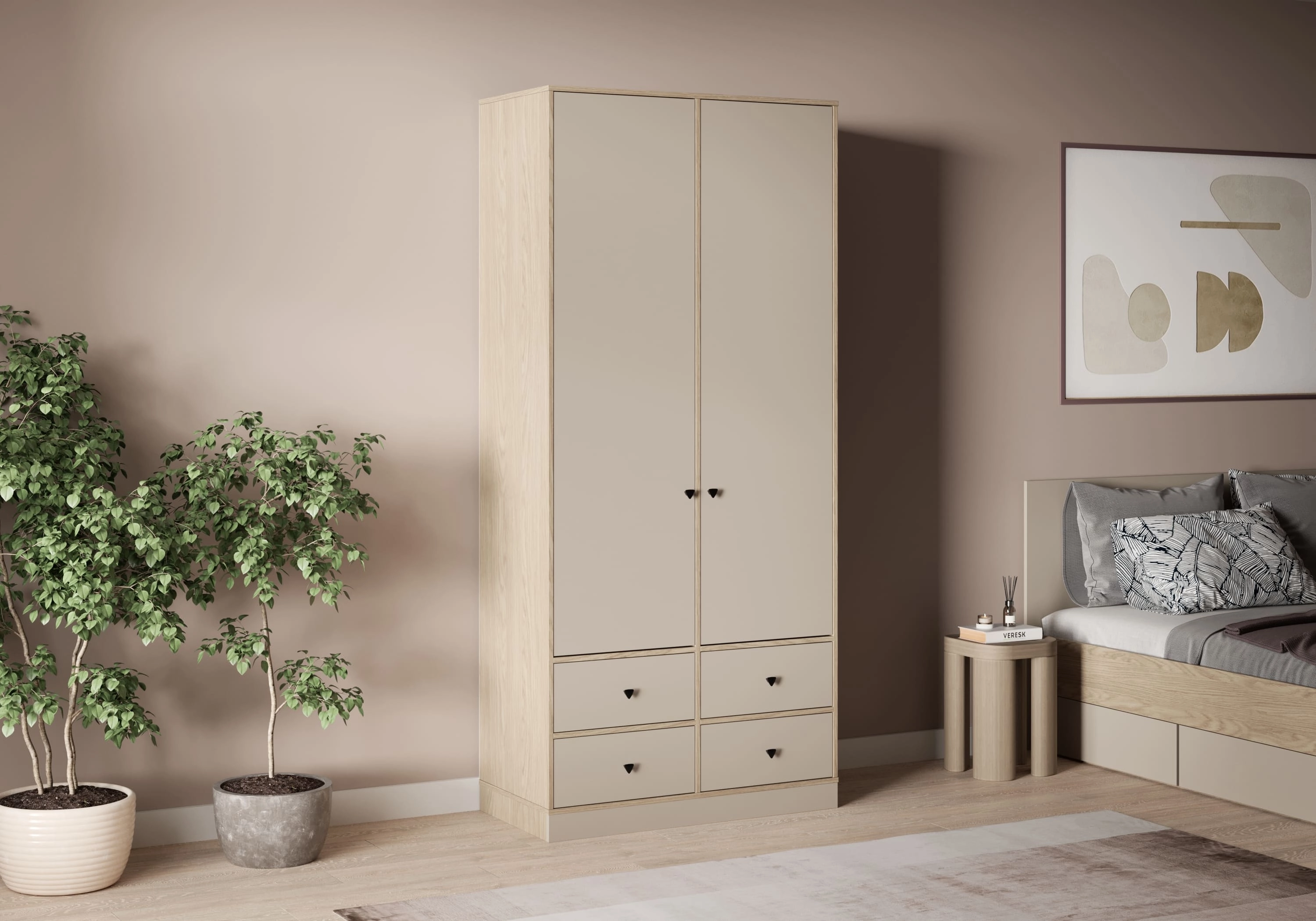 Распашной шкаф Виггинс-2.2