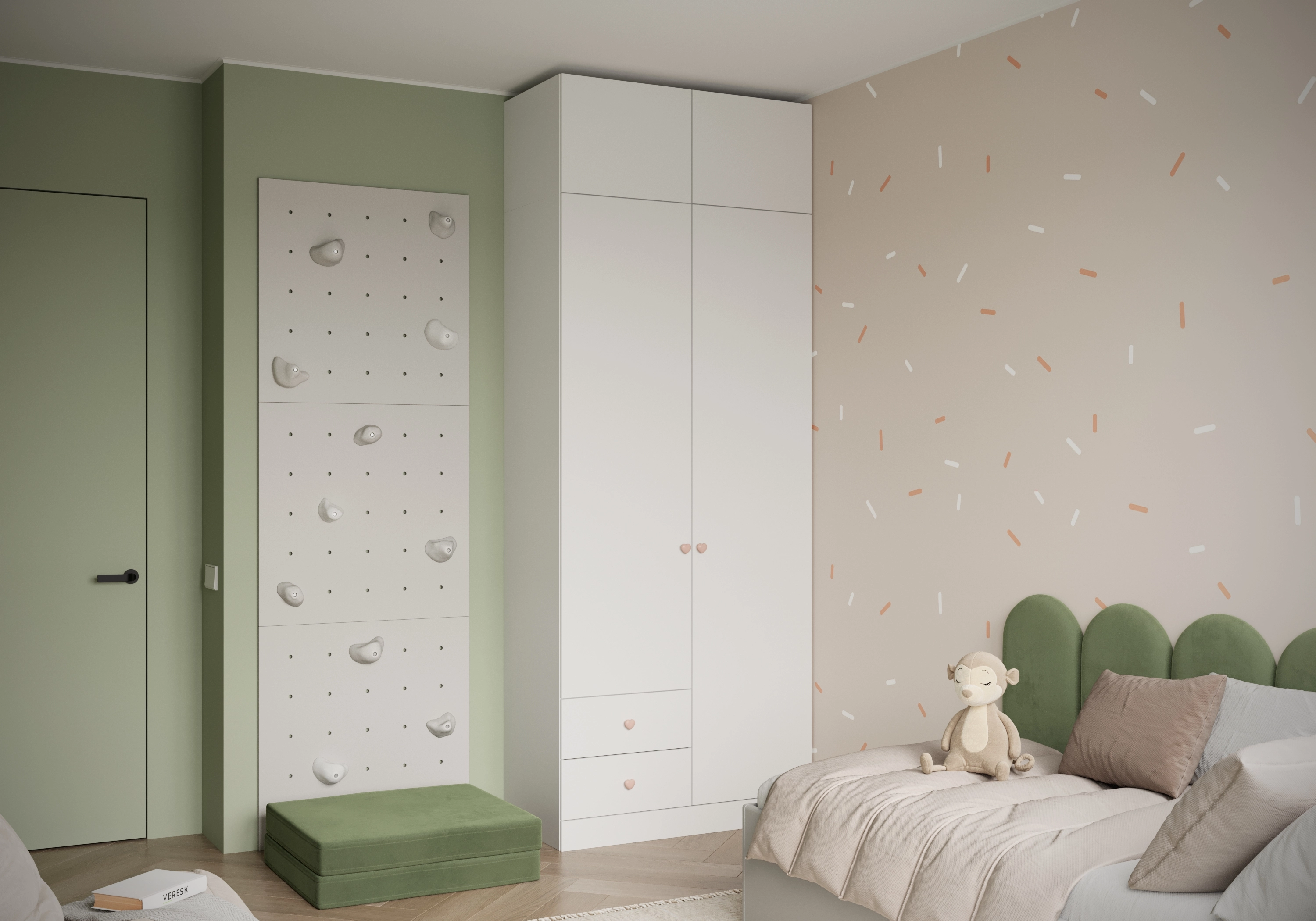 Распашной шкаф Капса-2.3.2 с антресолью