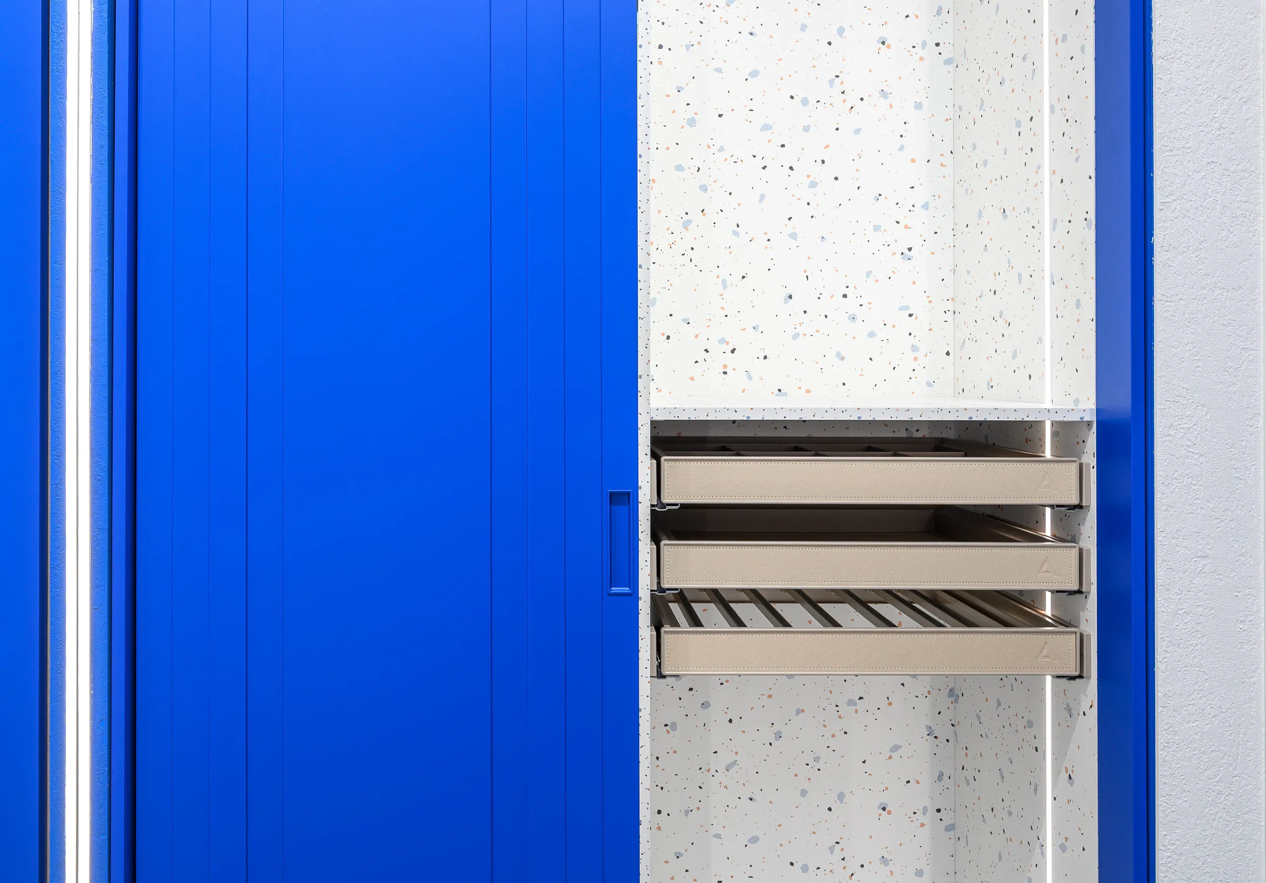 Шкаф-купе с акцентным внутренним оформлением