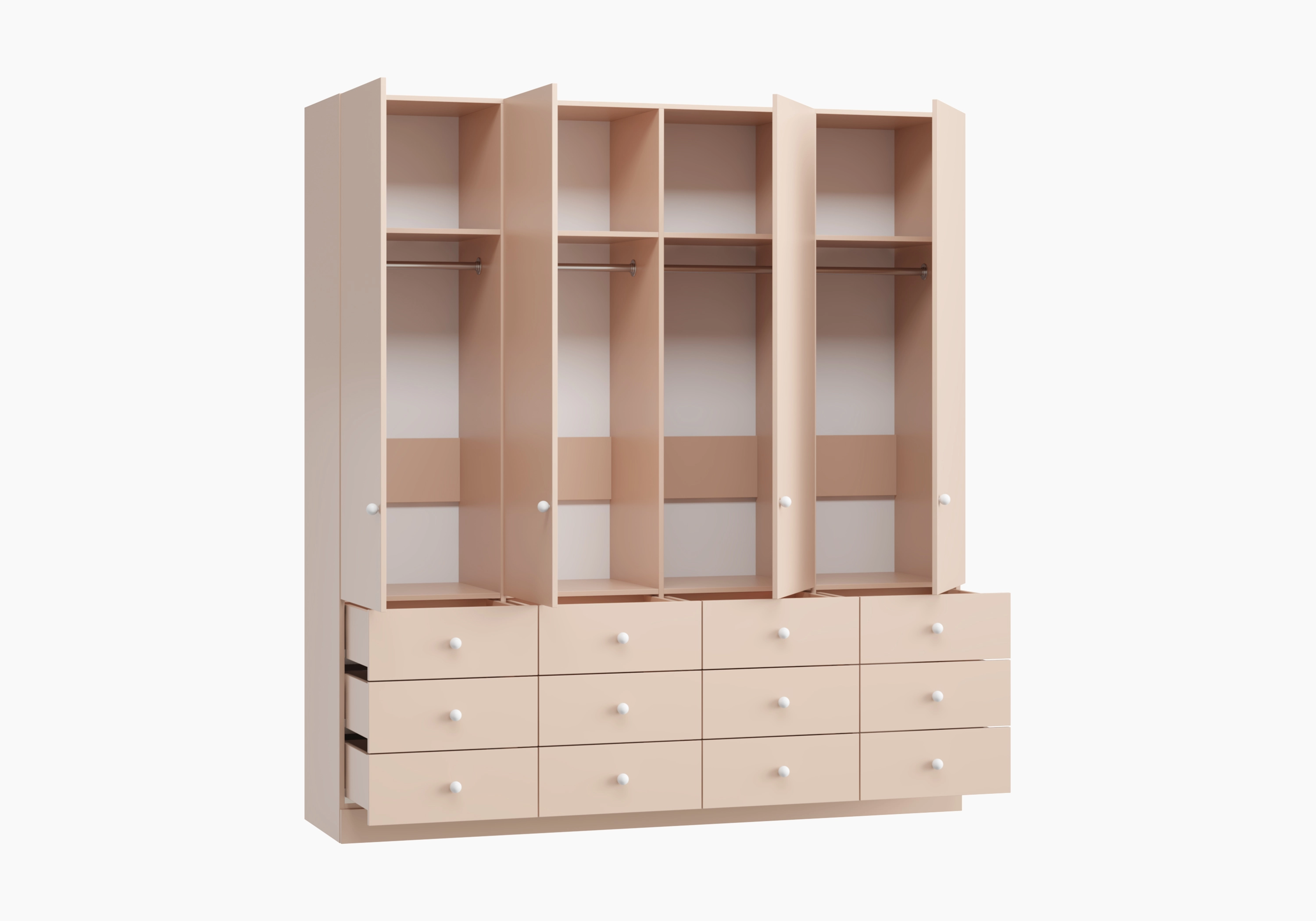 Распашной шкаф Капса-4.3.3