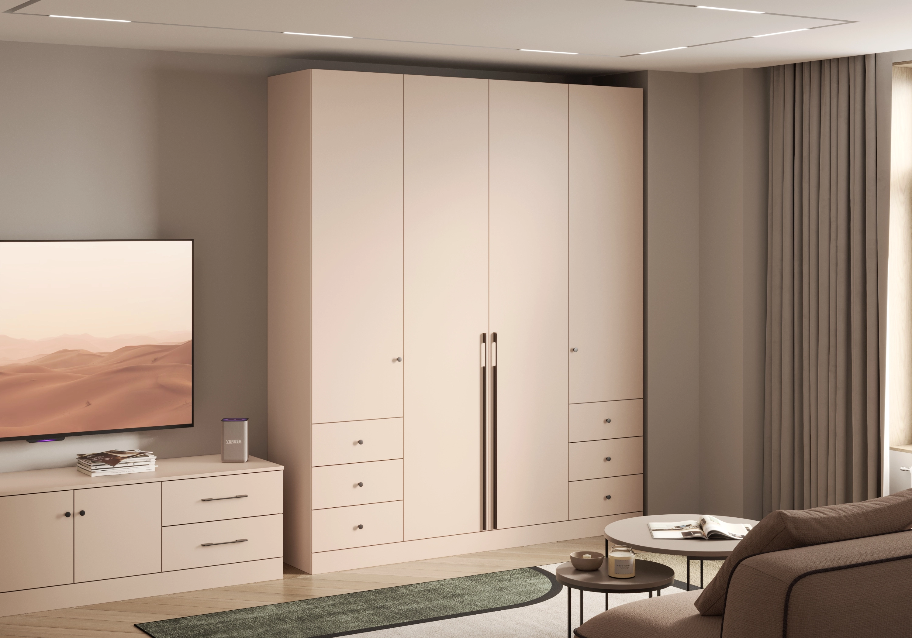 Распашной шкаф Капса-4.2.3