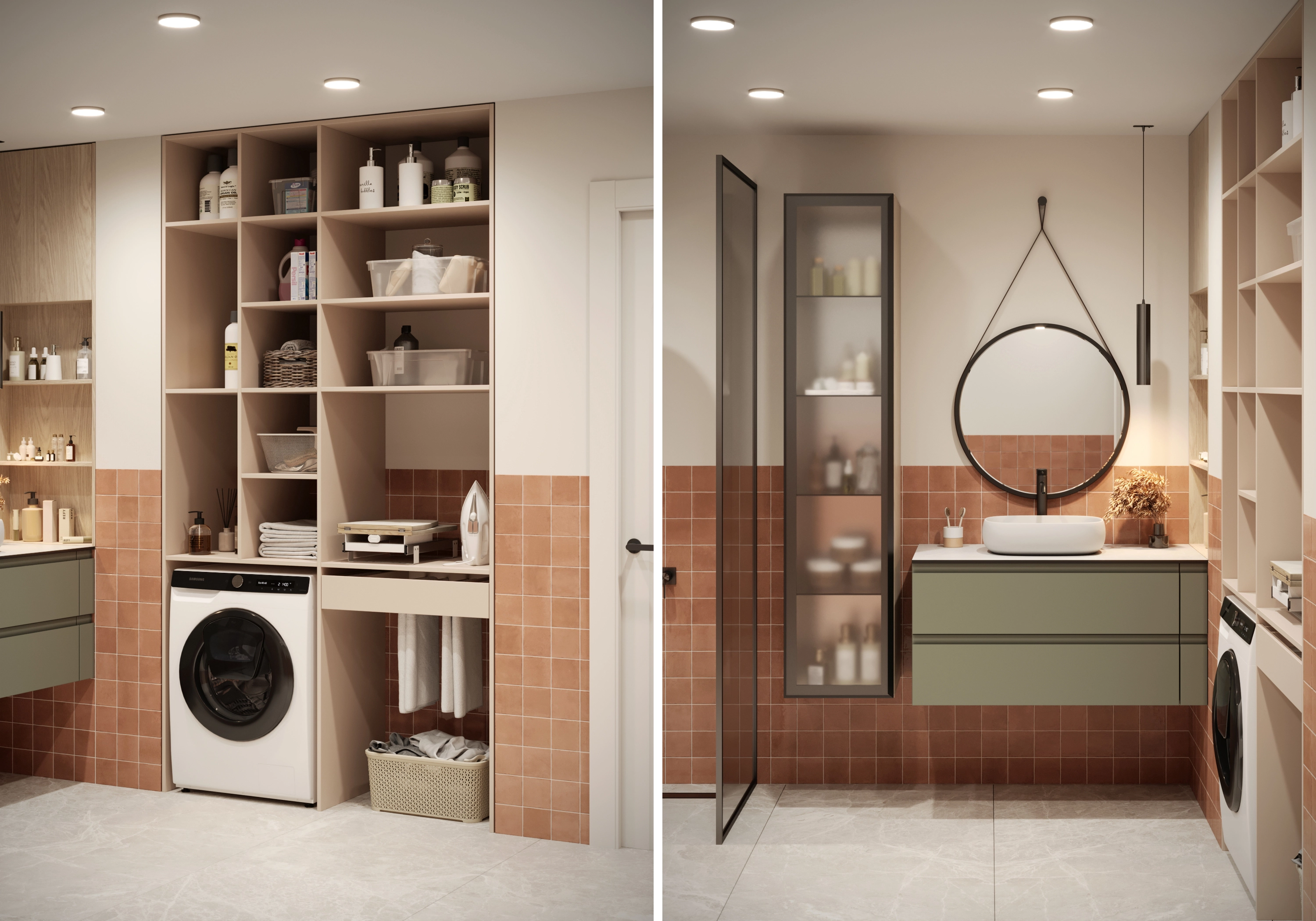 Комплект мебели в ванную комнату Пьоджа-4