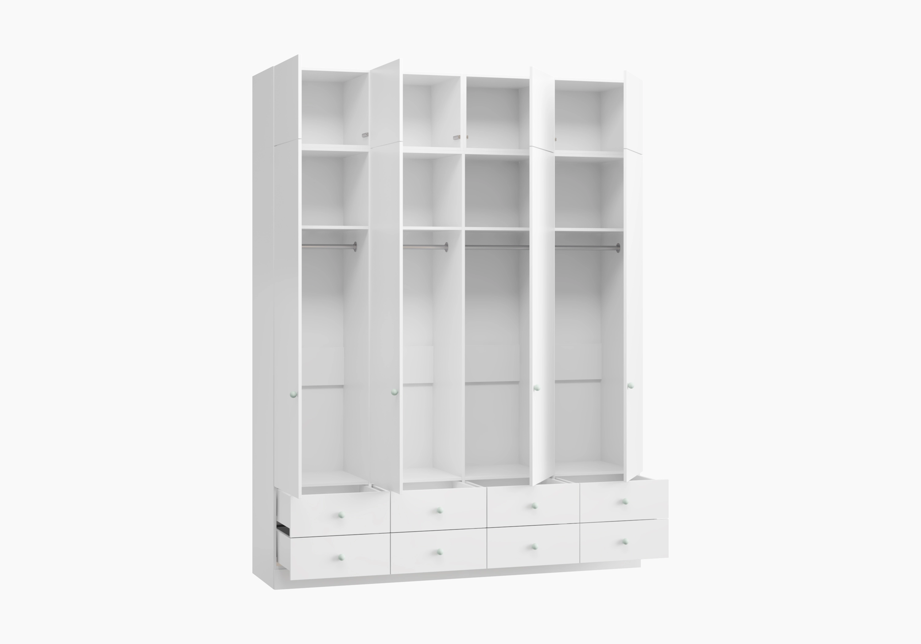 Распашной шкаф Капса-4.3.2 с антресолью