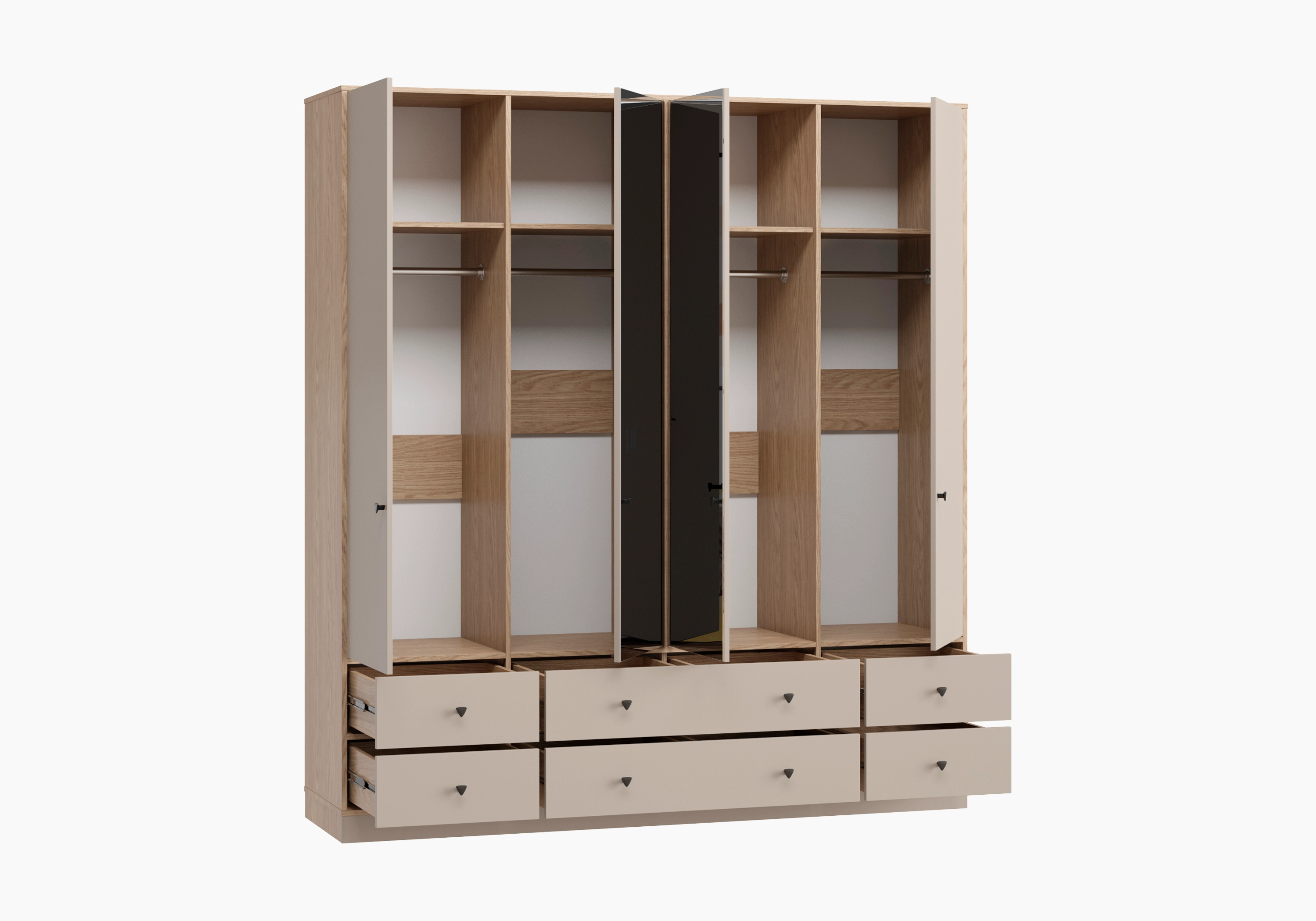 Распашной шкаф Виггинс-4 с зеркалом