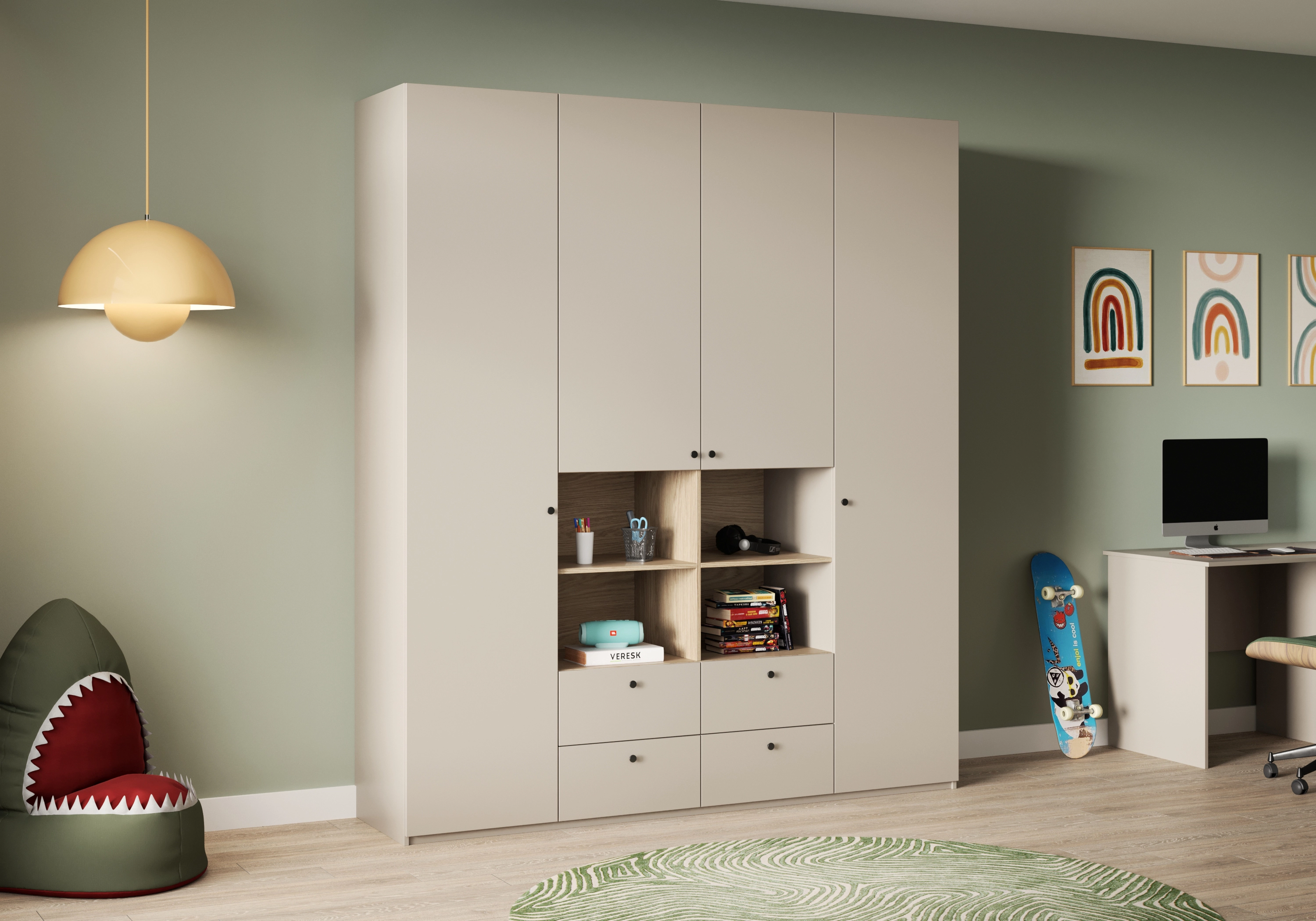 Распашной шкаф Моццо-4.1