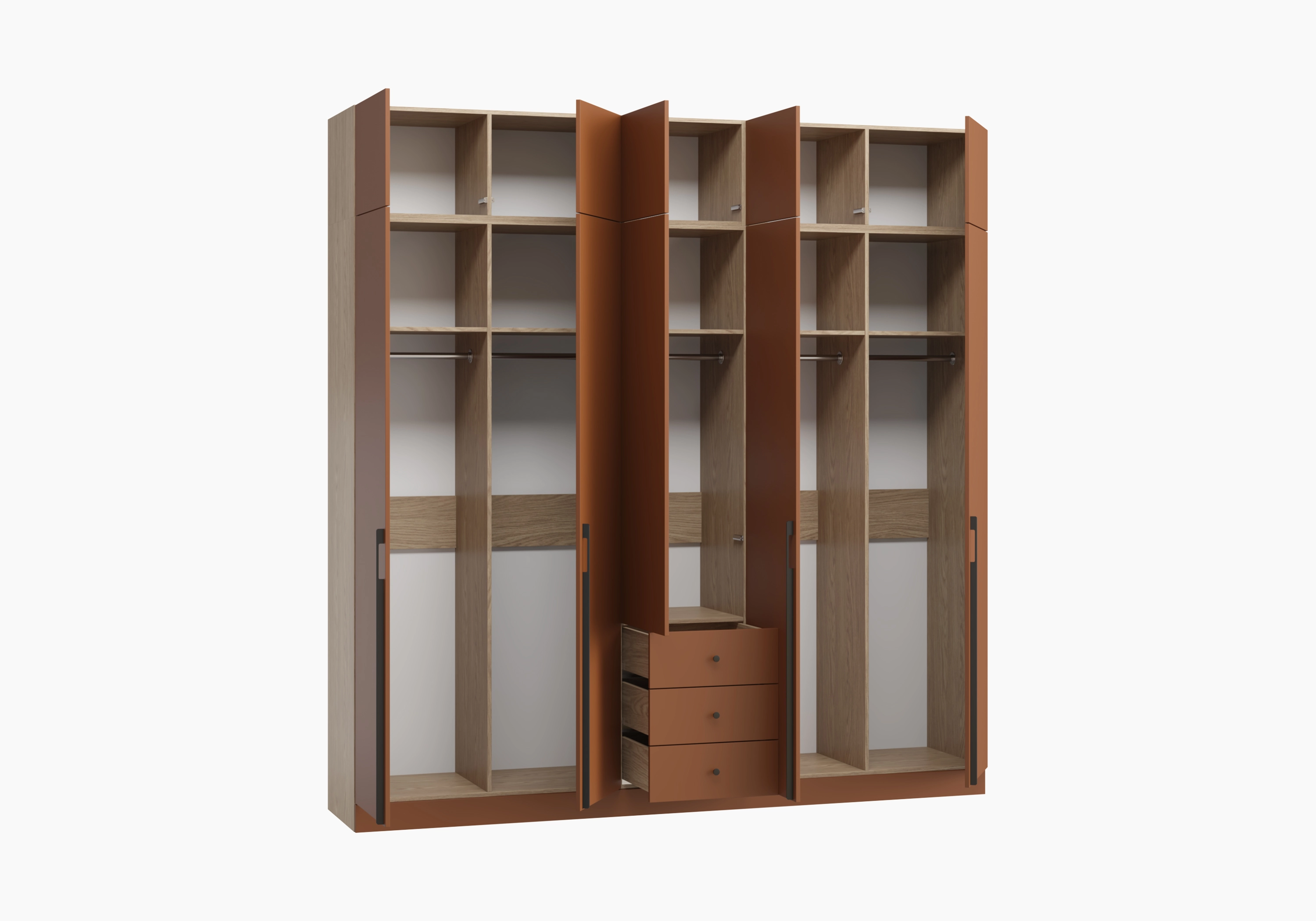 Распашной шкаф Капса-5.1.3 с антресолью