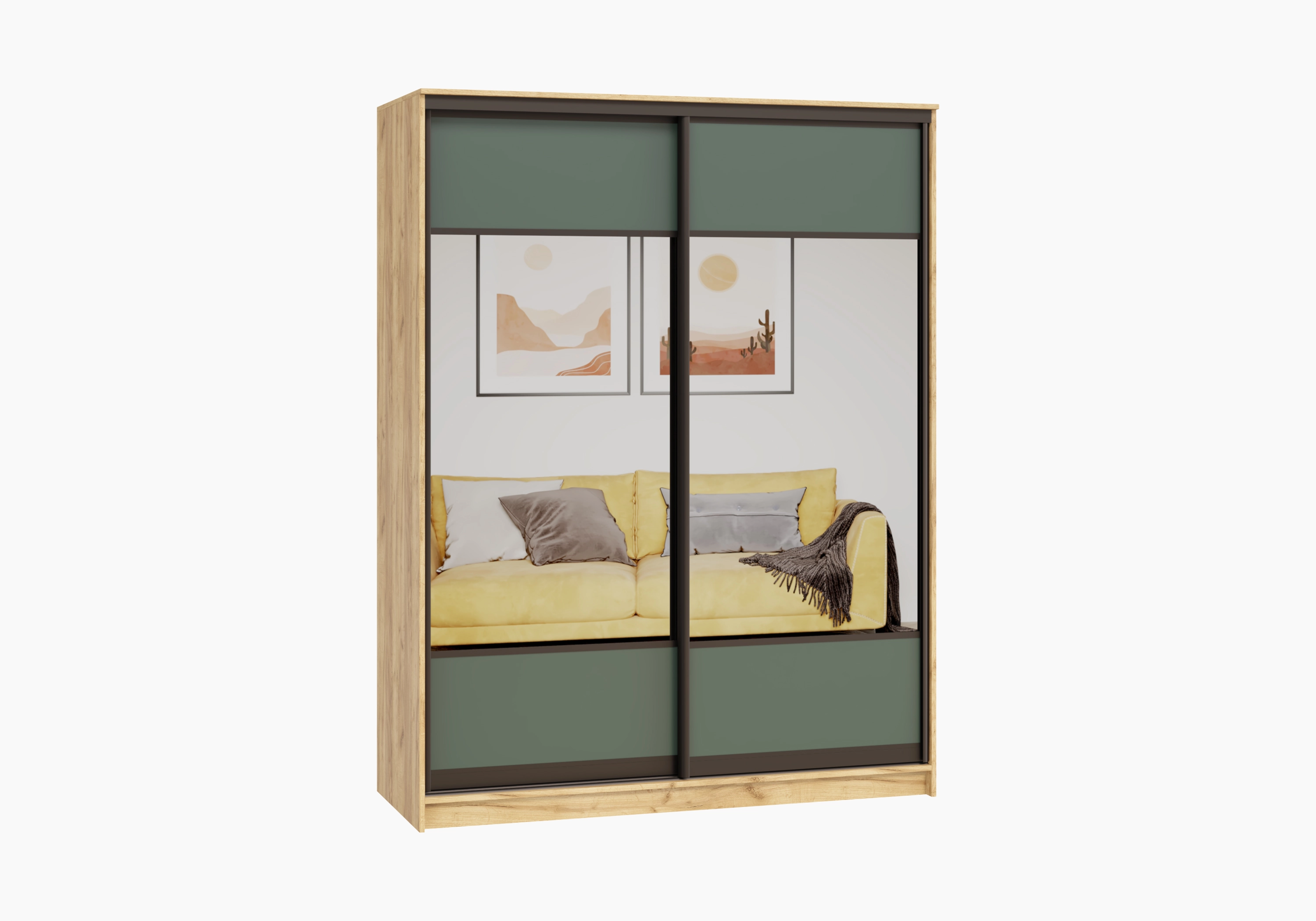 Шкаф-купе Борден-2-1 Премиум