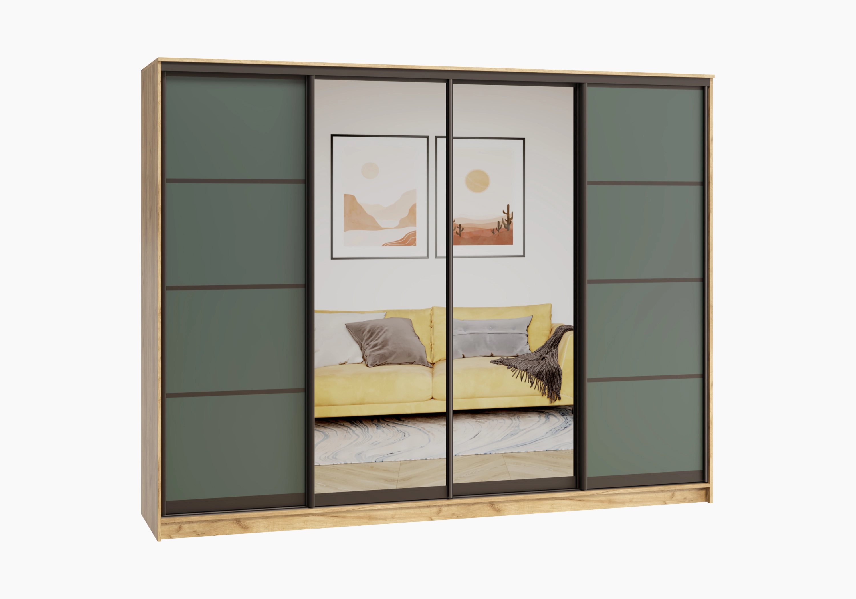 Шкаф-купе Борден-4-2 Премиум