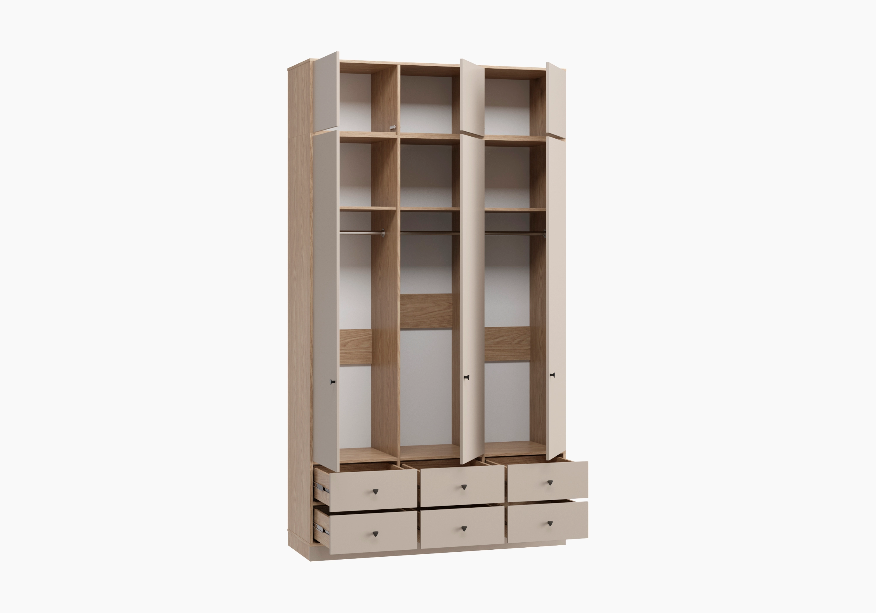 Распашной шкаф Виггинс-3.2 с антресолью