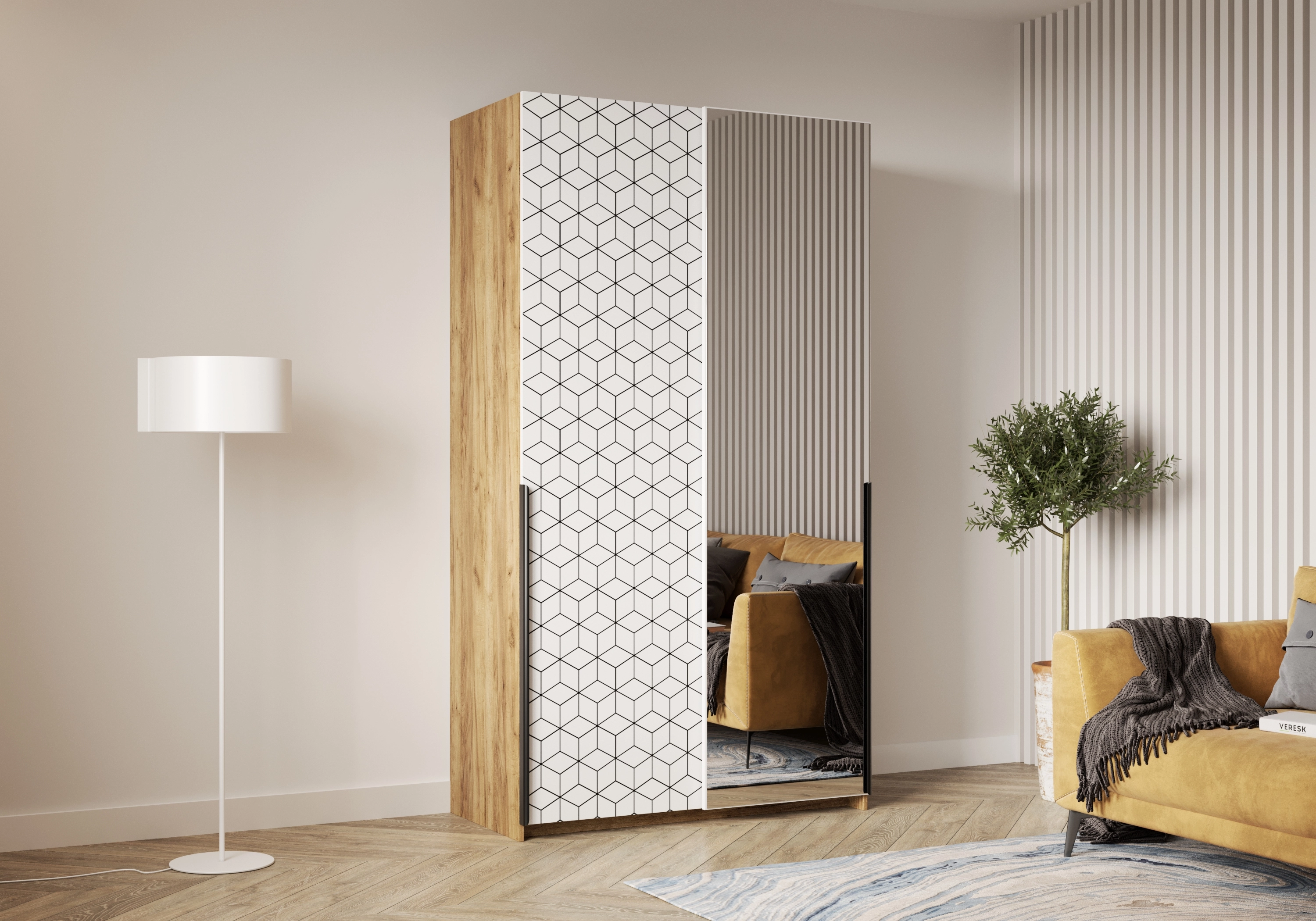 Шкаф-купе Салленс-2-2 Декор 2