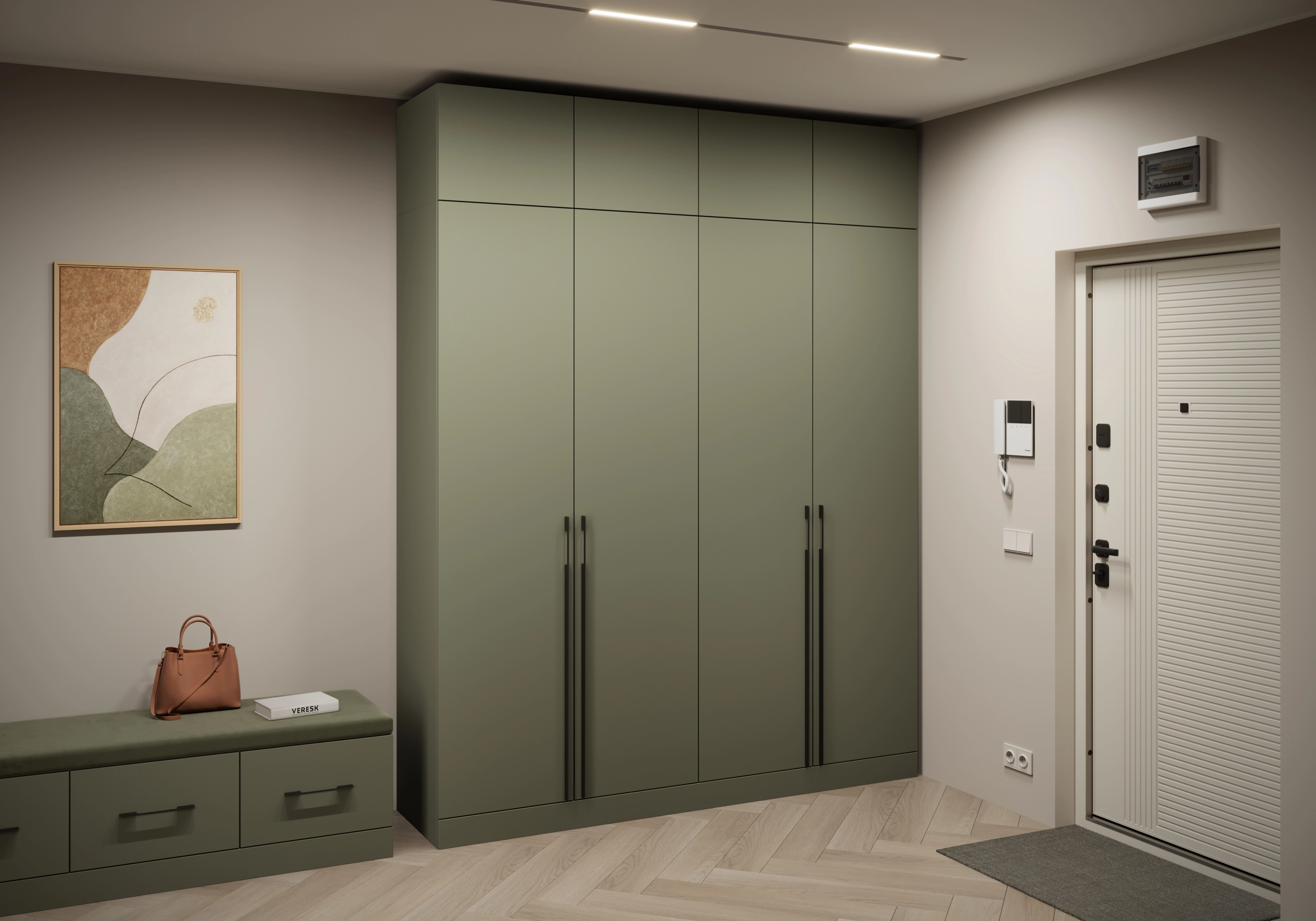 Распашной шкаф Капса-4.2 с антресолью