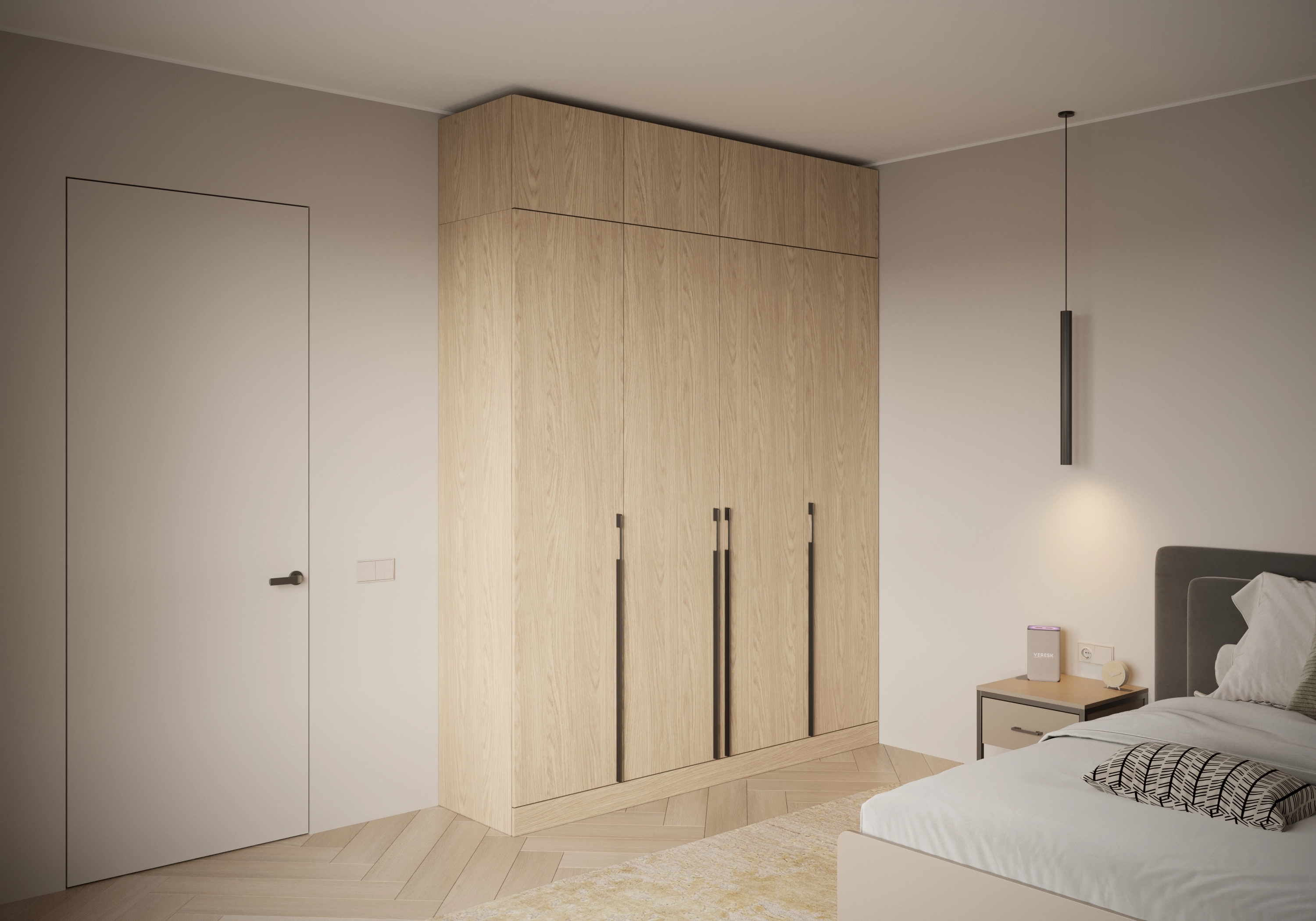 Распашной шкаф Капса-4.1 с антресолью