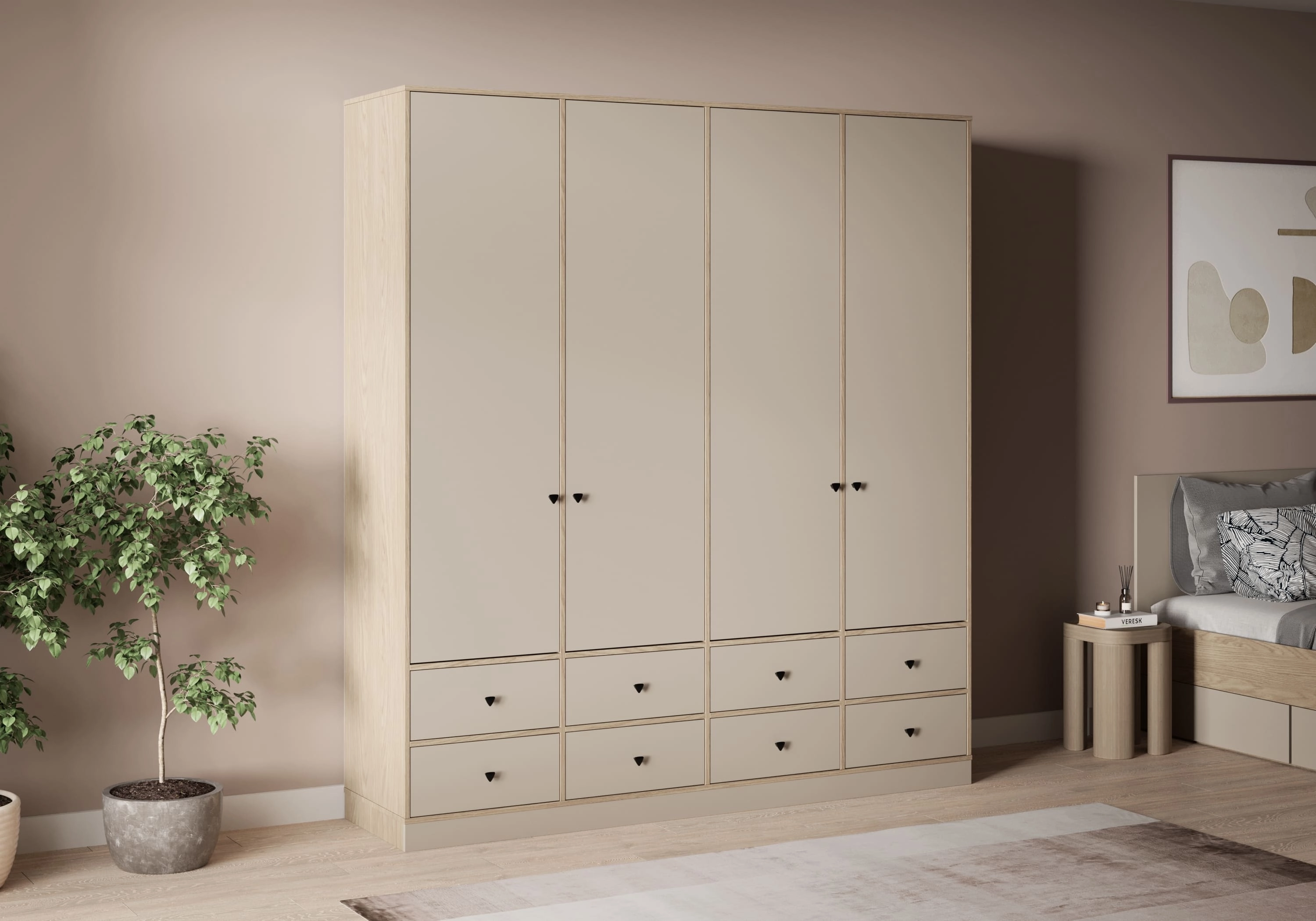 Распашной шкаф Виггинс-4.2