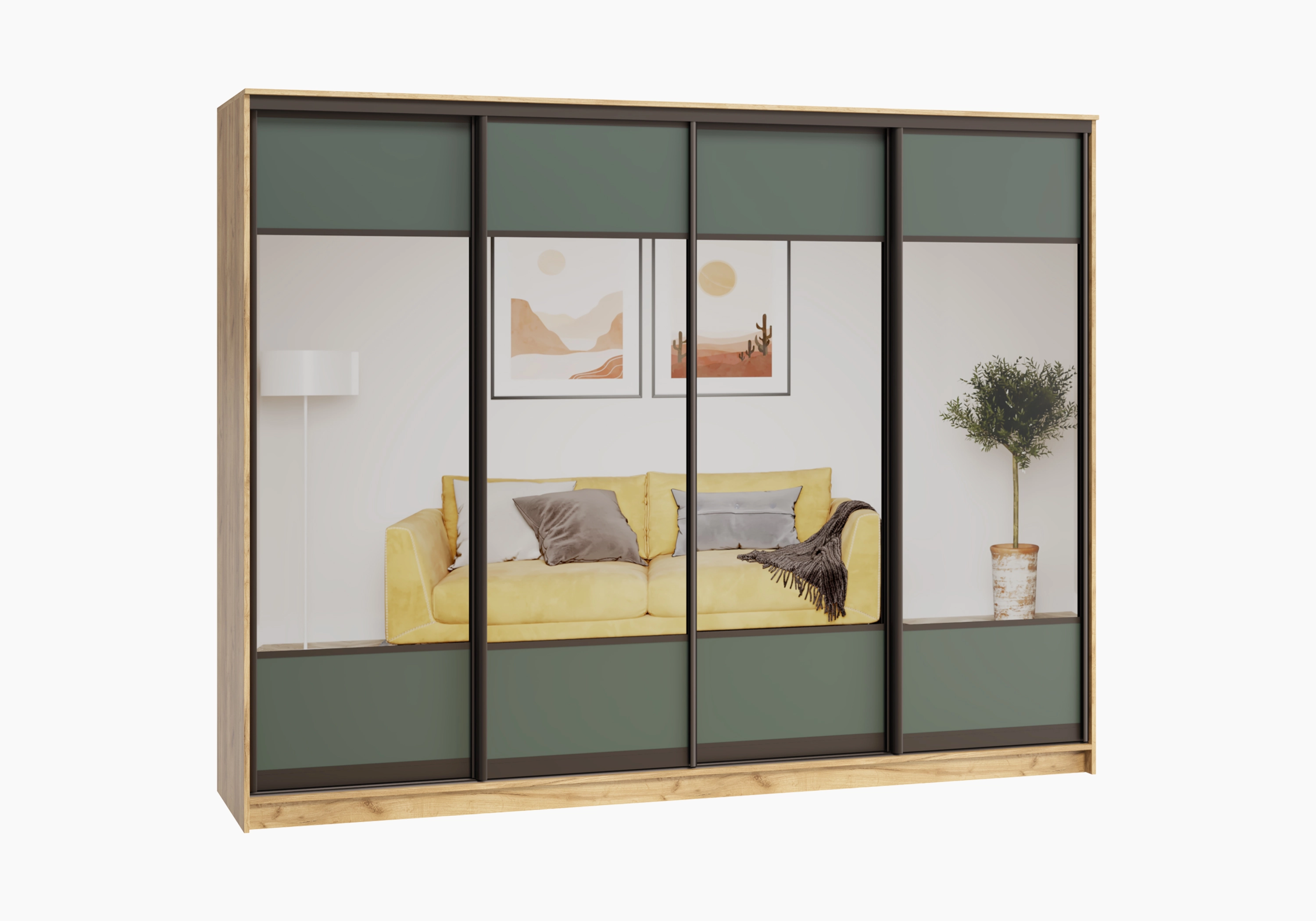 Шкаф-купе Борден-4-1 Премиум