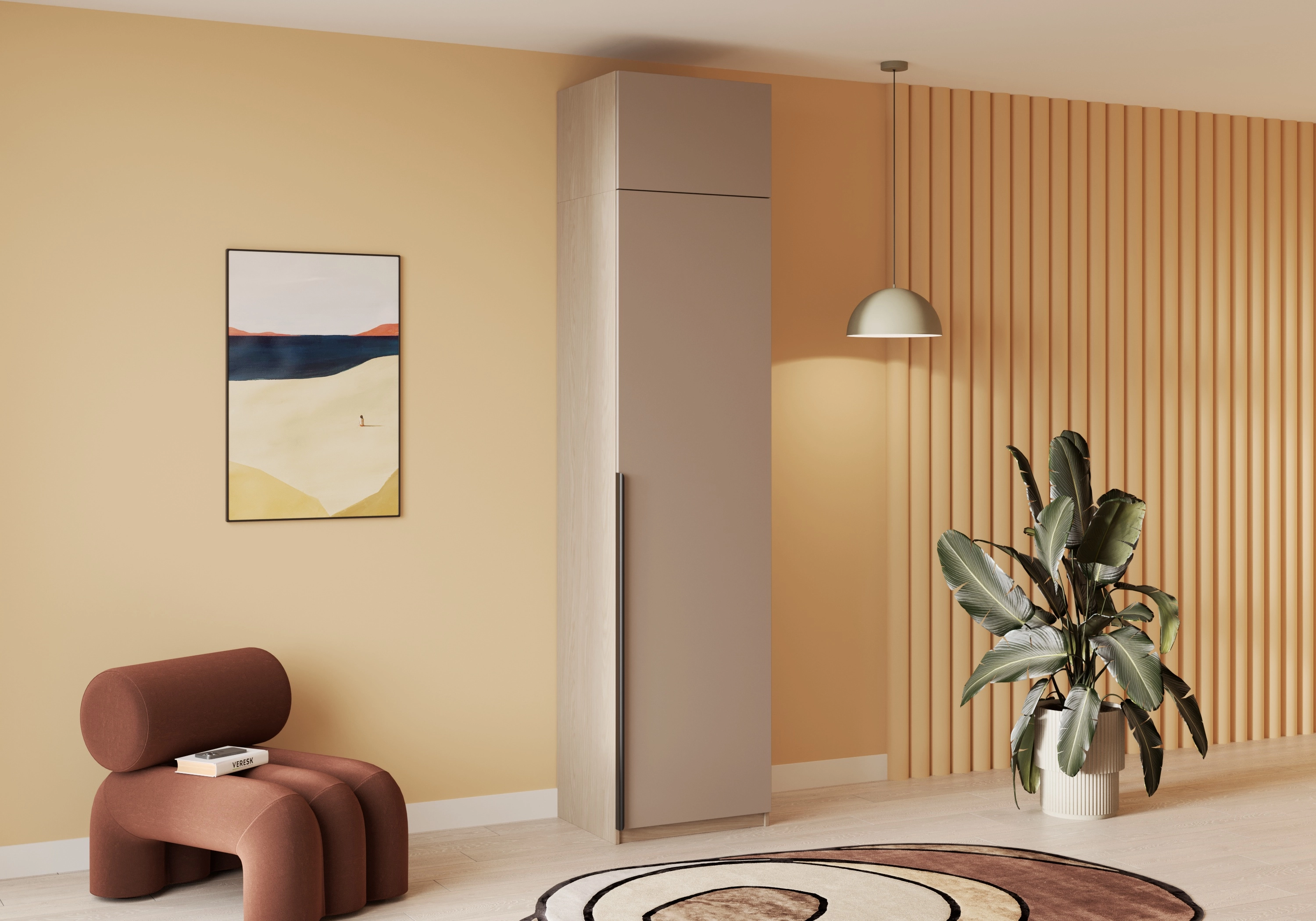 Распашной шкаф Салленс-1 Премиум с антресолью