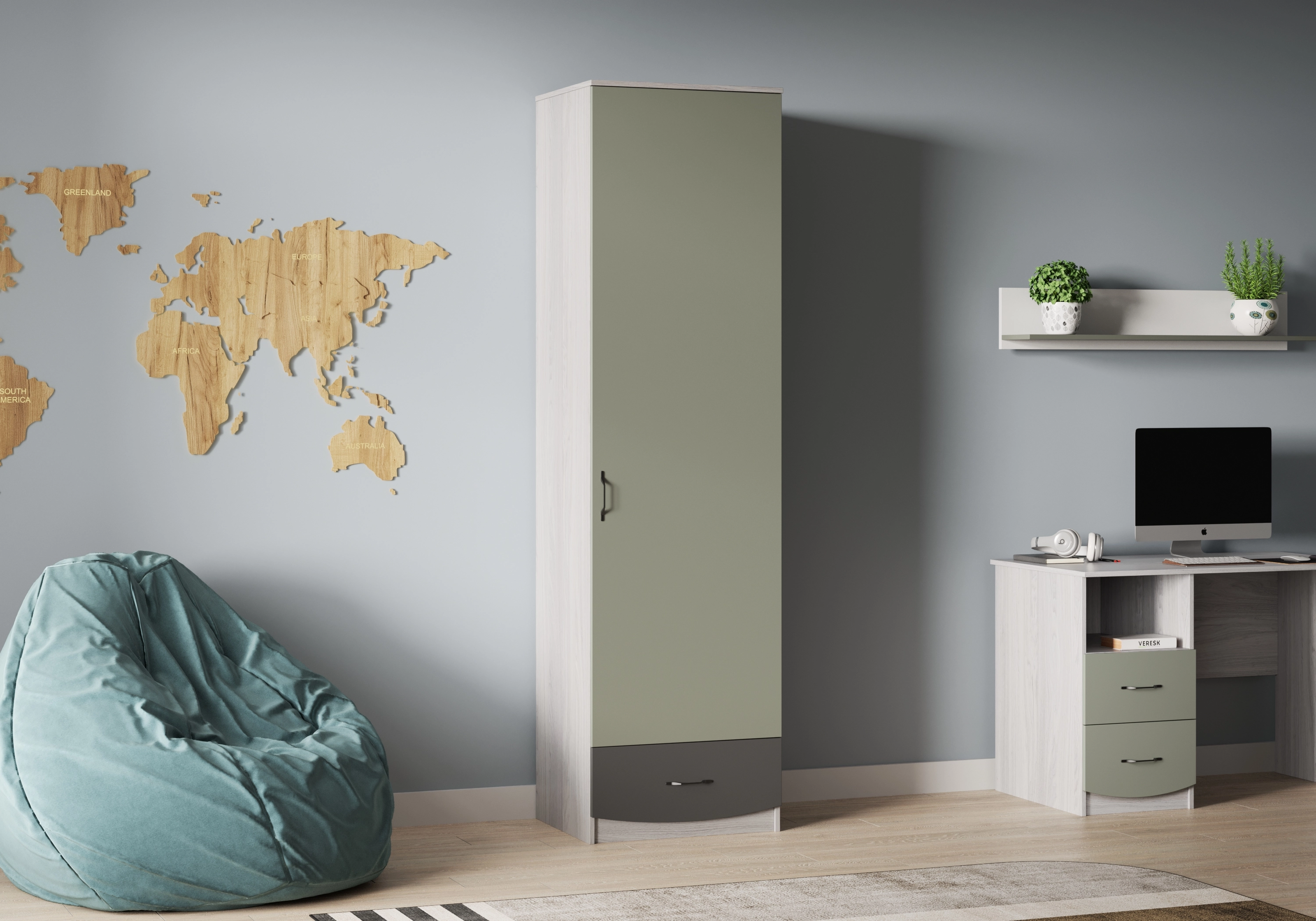 Распашной шкаф Баски-1