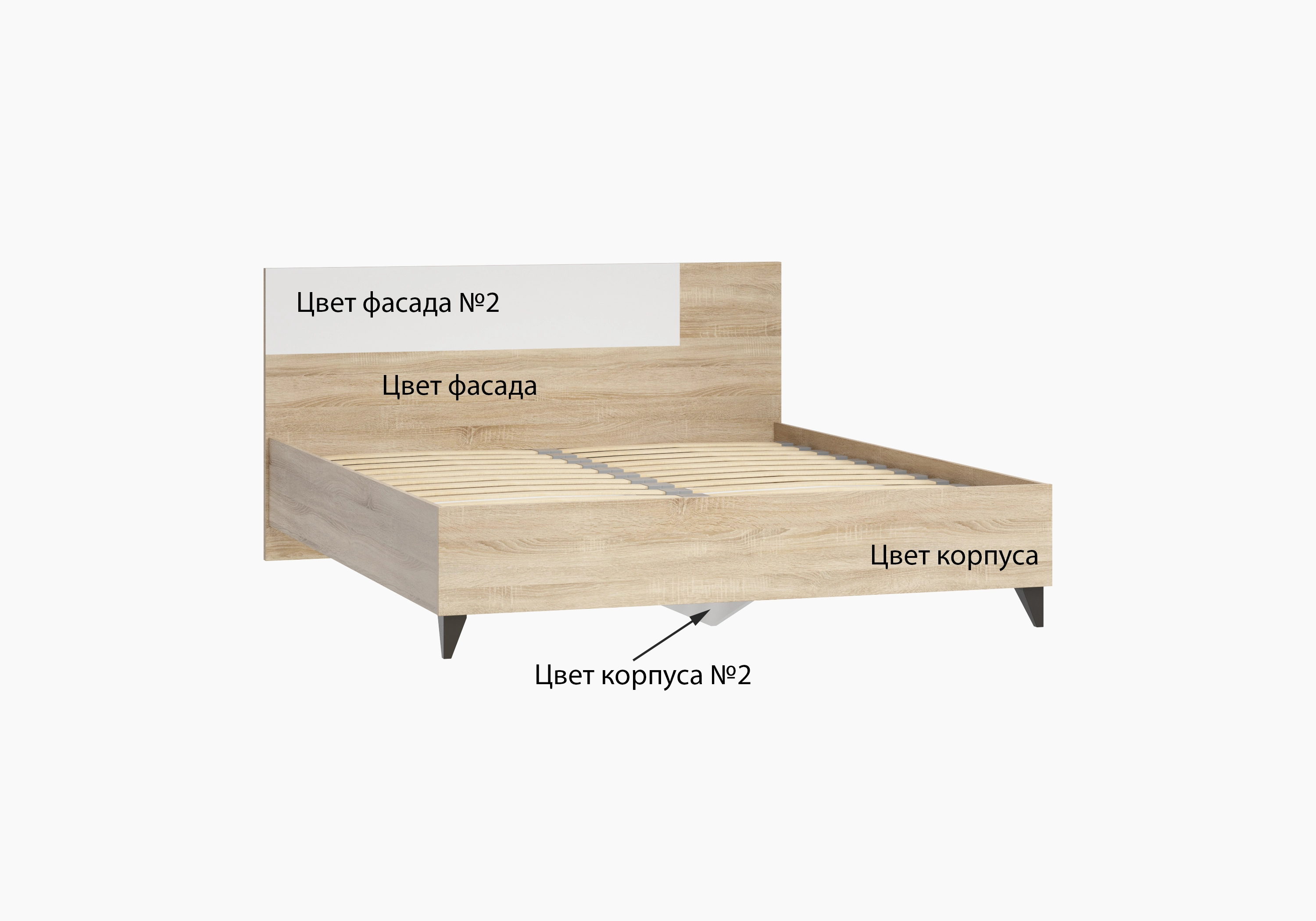 Двуспальная кровать Ривьера-1 160