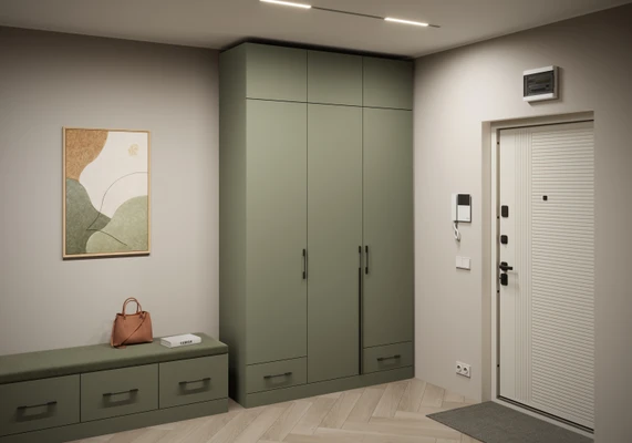 Распашной шкаф Капса-3.2.1 с антресолью ᗓ купить за 42 390 ₽ от ...