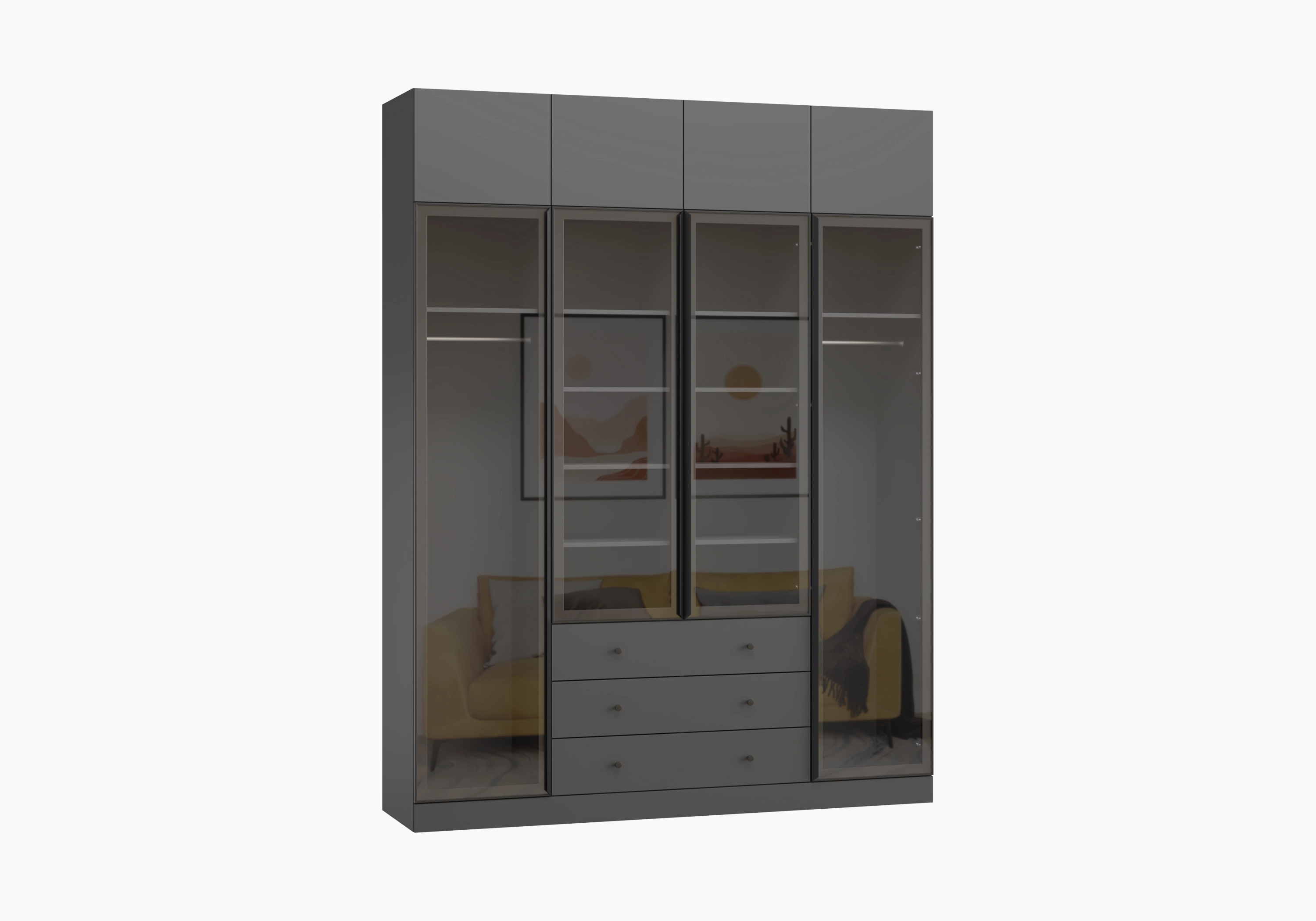 Витрина Капса-4.3 с антресолью