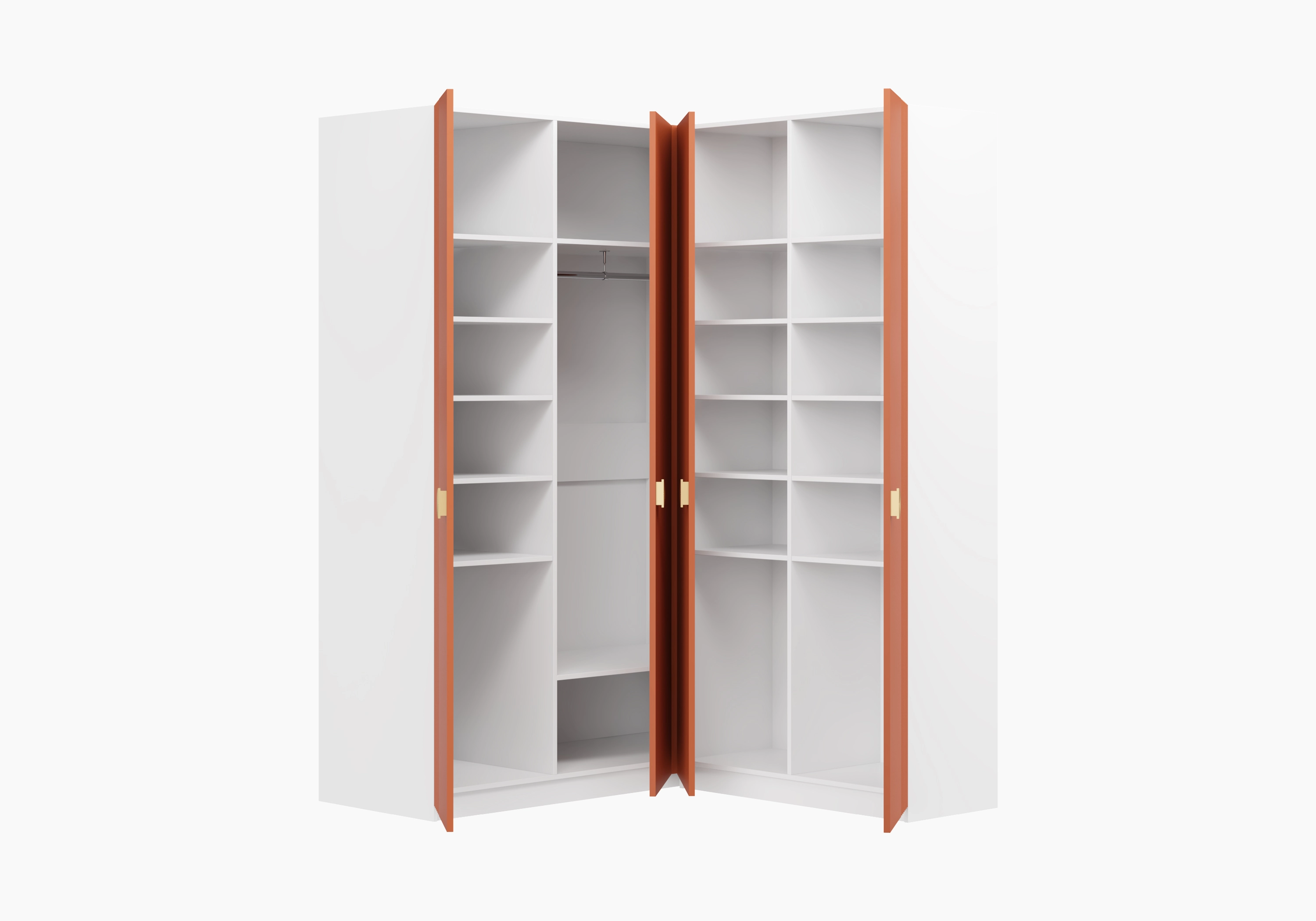 Распашной шкаф угловой Санторини-450 Лайф