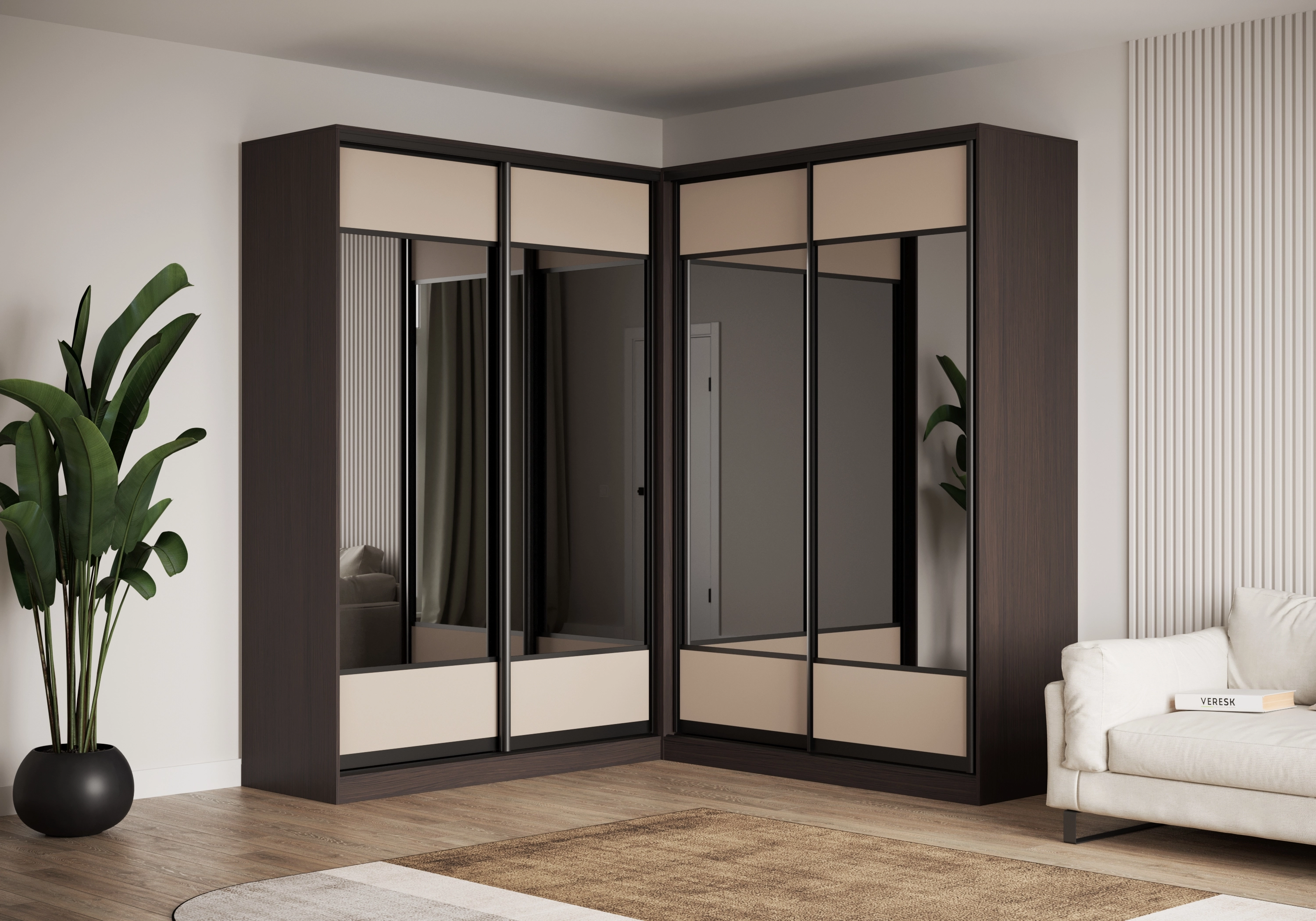 Шкаф-купе угловой Борден-6-1 2200