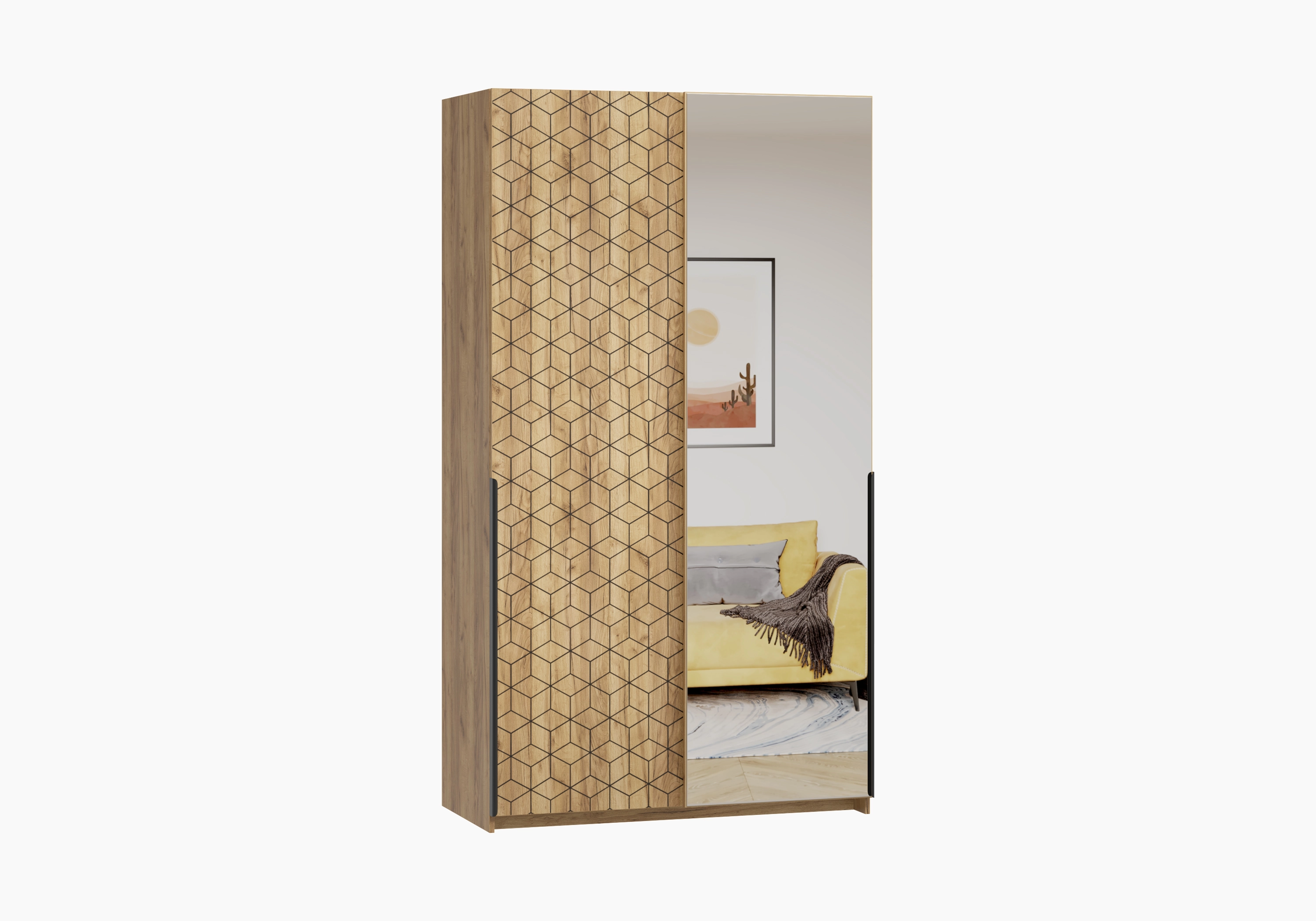 Шкаф-купе Салленс-2-2 Декор 2