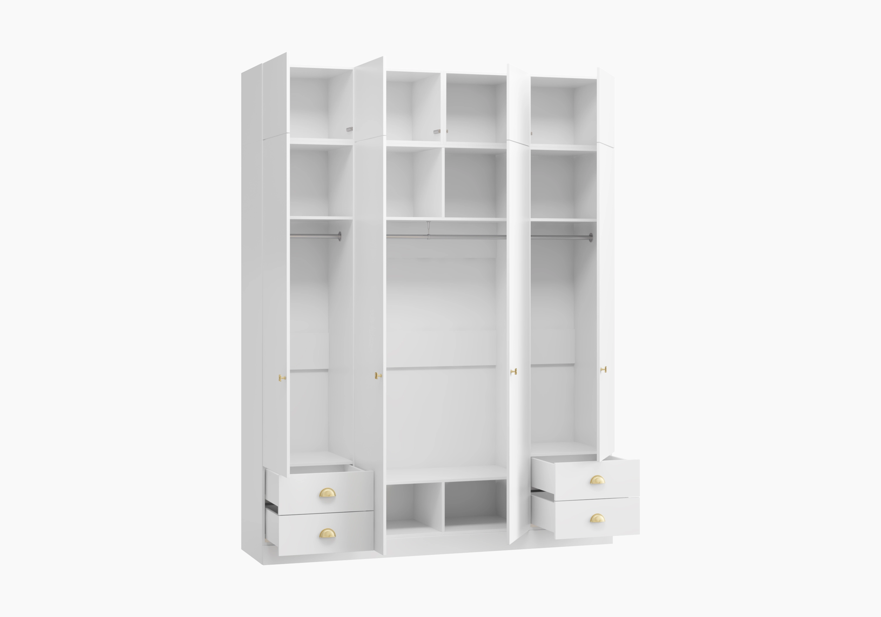 Распашной шкаф Капса-4.2.2 с антресолью