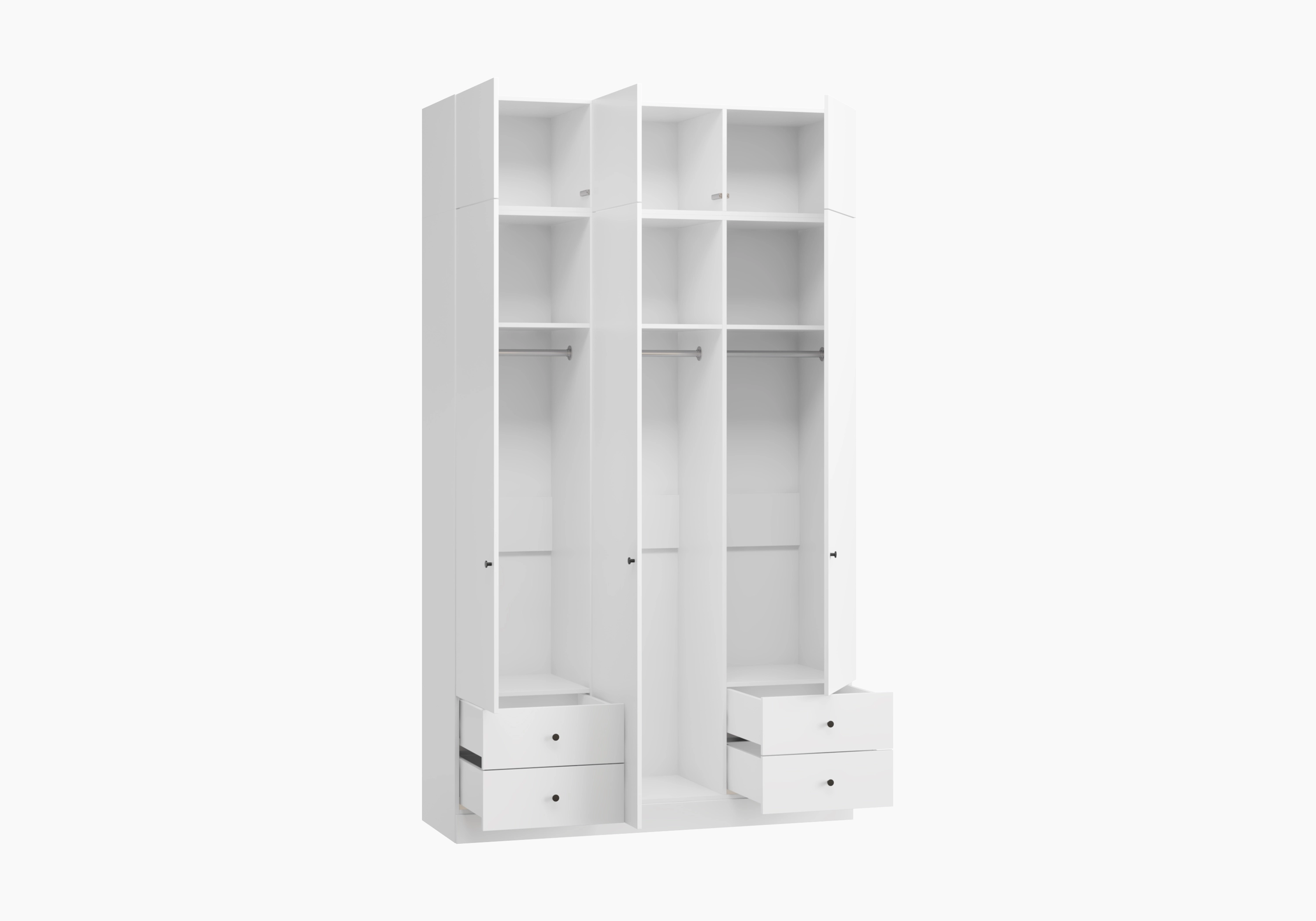 Распашной шкаф Капса-3.2.2 с антресолью