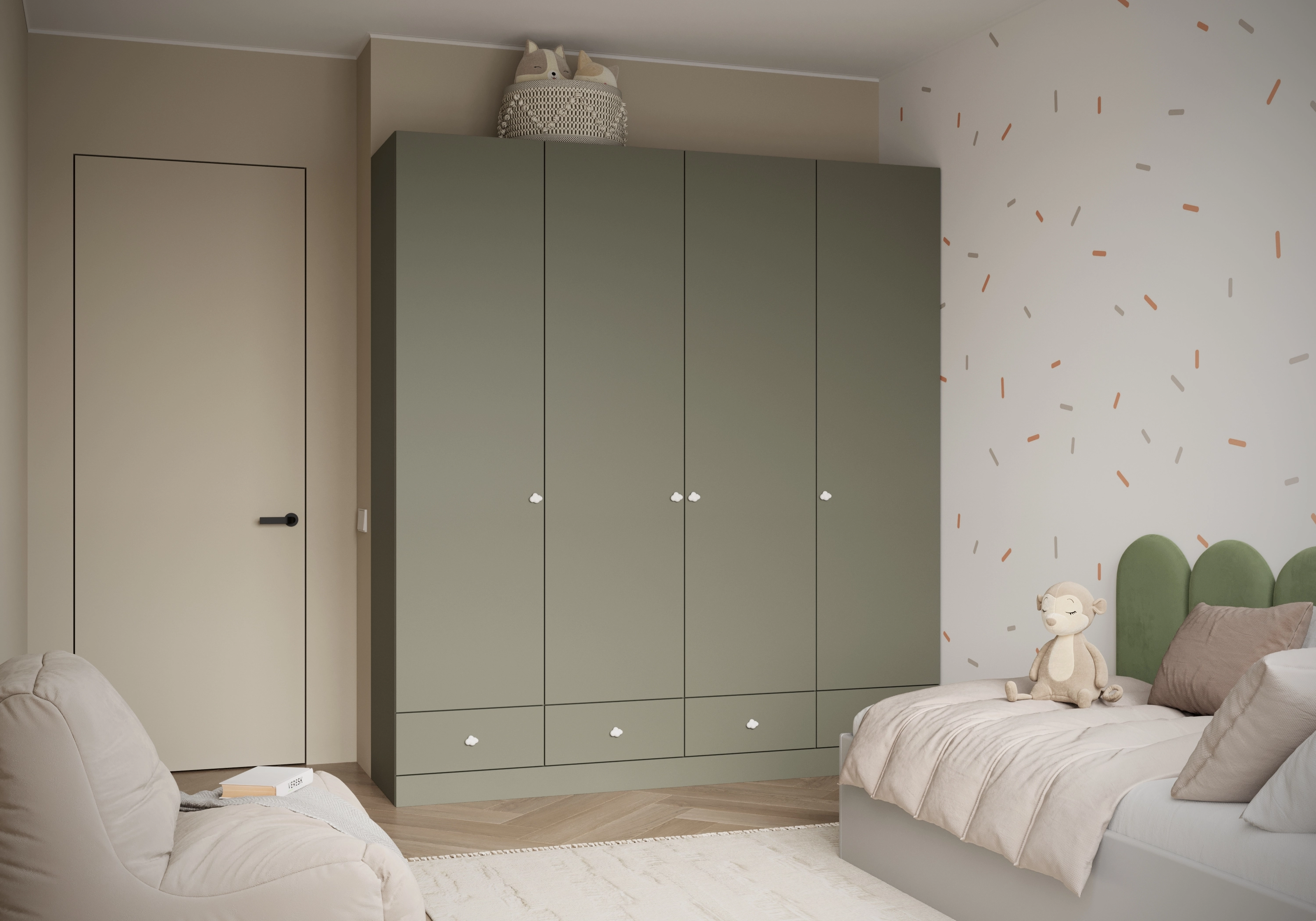 Распашной шкаф Капса-4.3.1