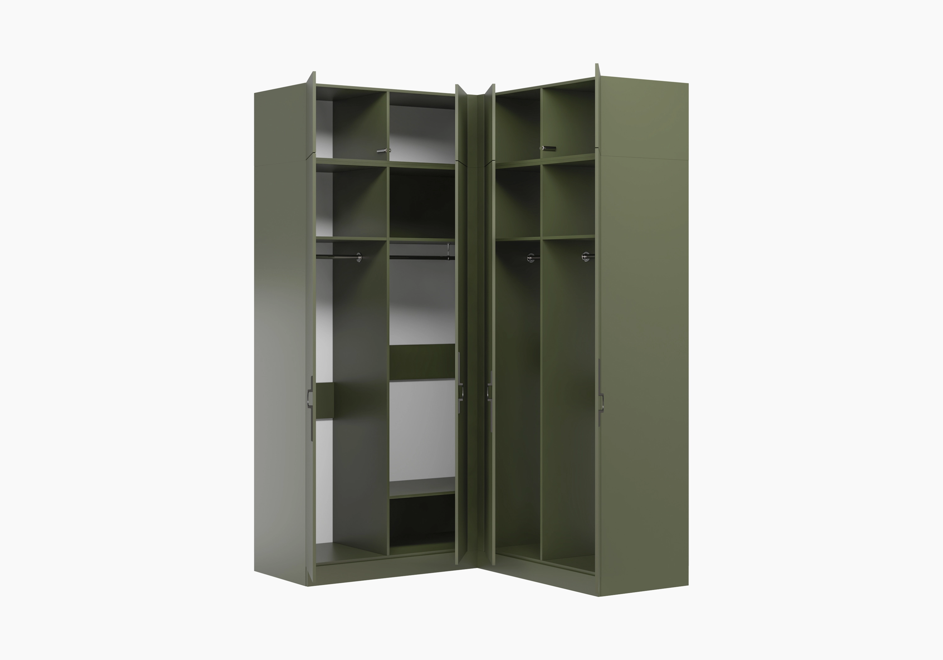 Распашной шкаф Элавия-2-600 с антресолью