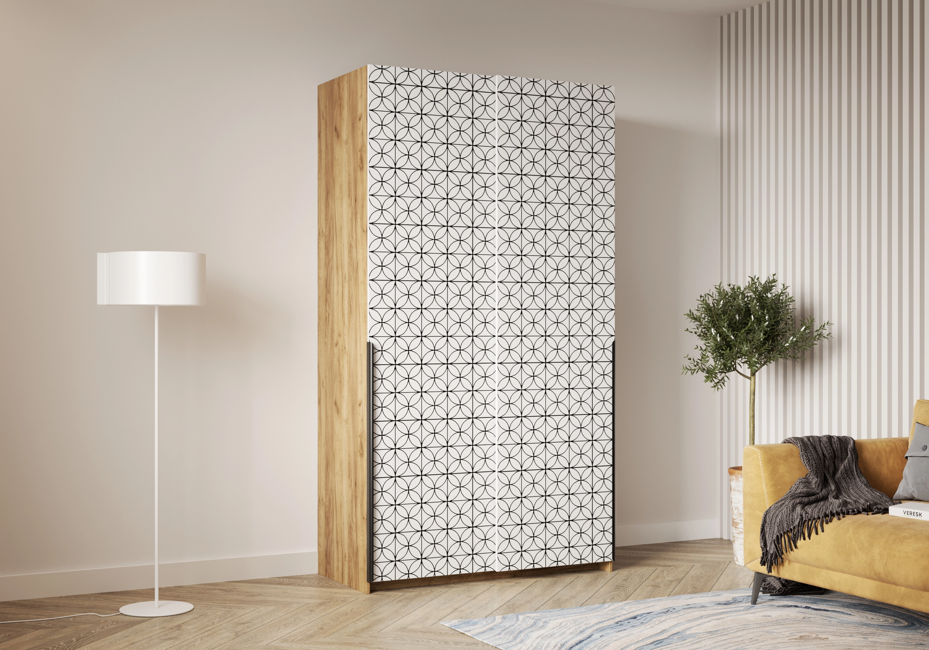 Шкаф-купе Салленс-2-1 Декор 3