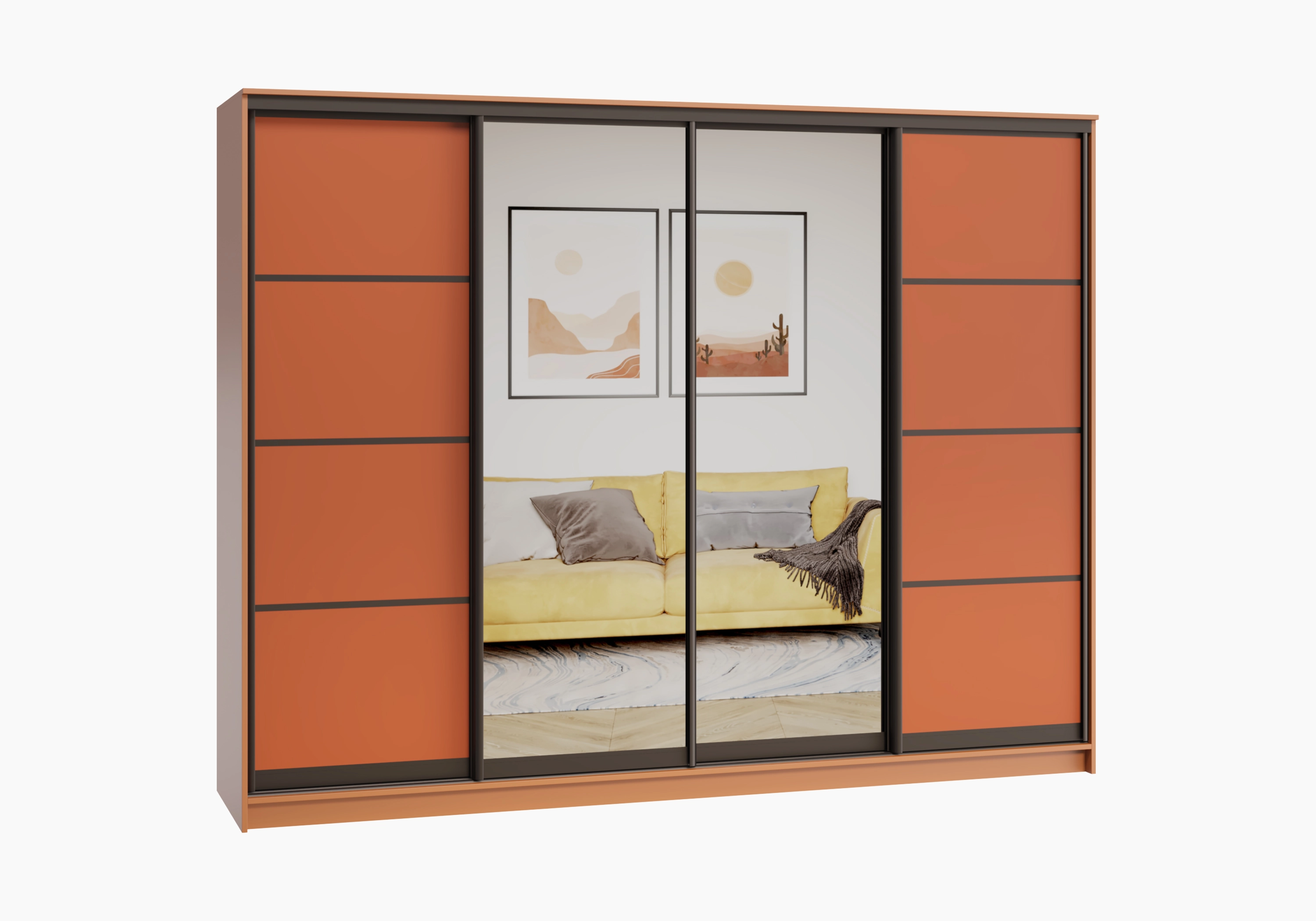 Шкаф-купе Борден-4-2 Премиум