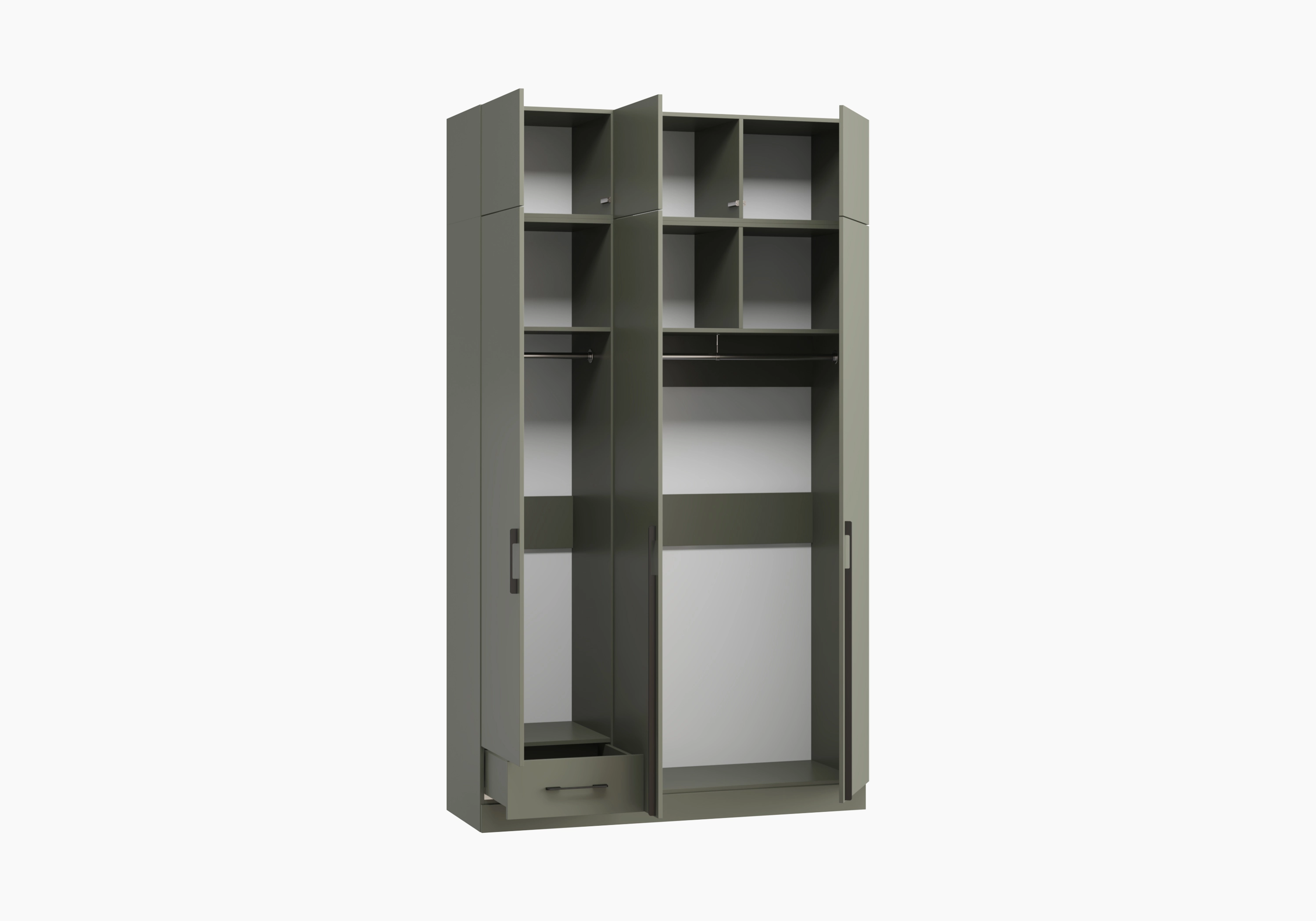 Распашной шкаф Капса-3.6.1 с антресолью