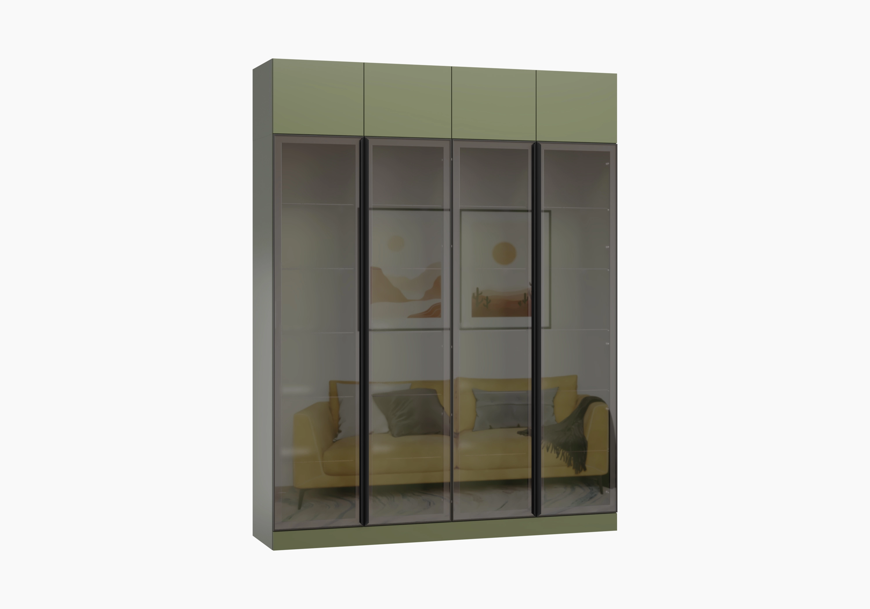 Витрина Капса-4С с антресолью