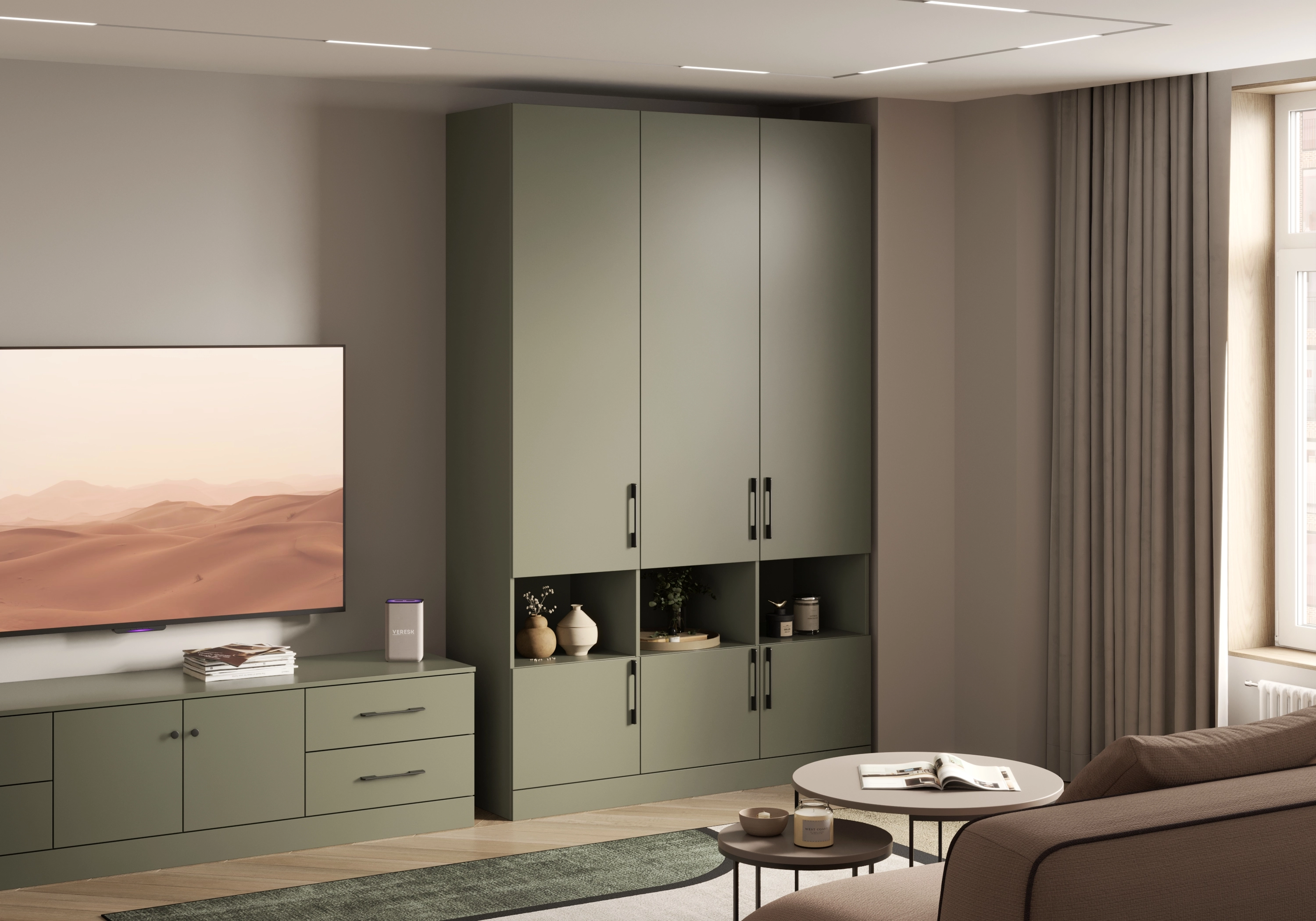 Распашной шкаф Капса-3.4