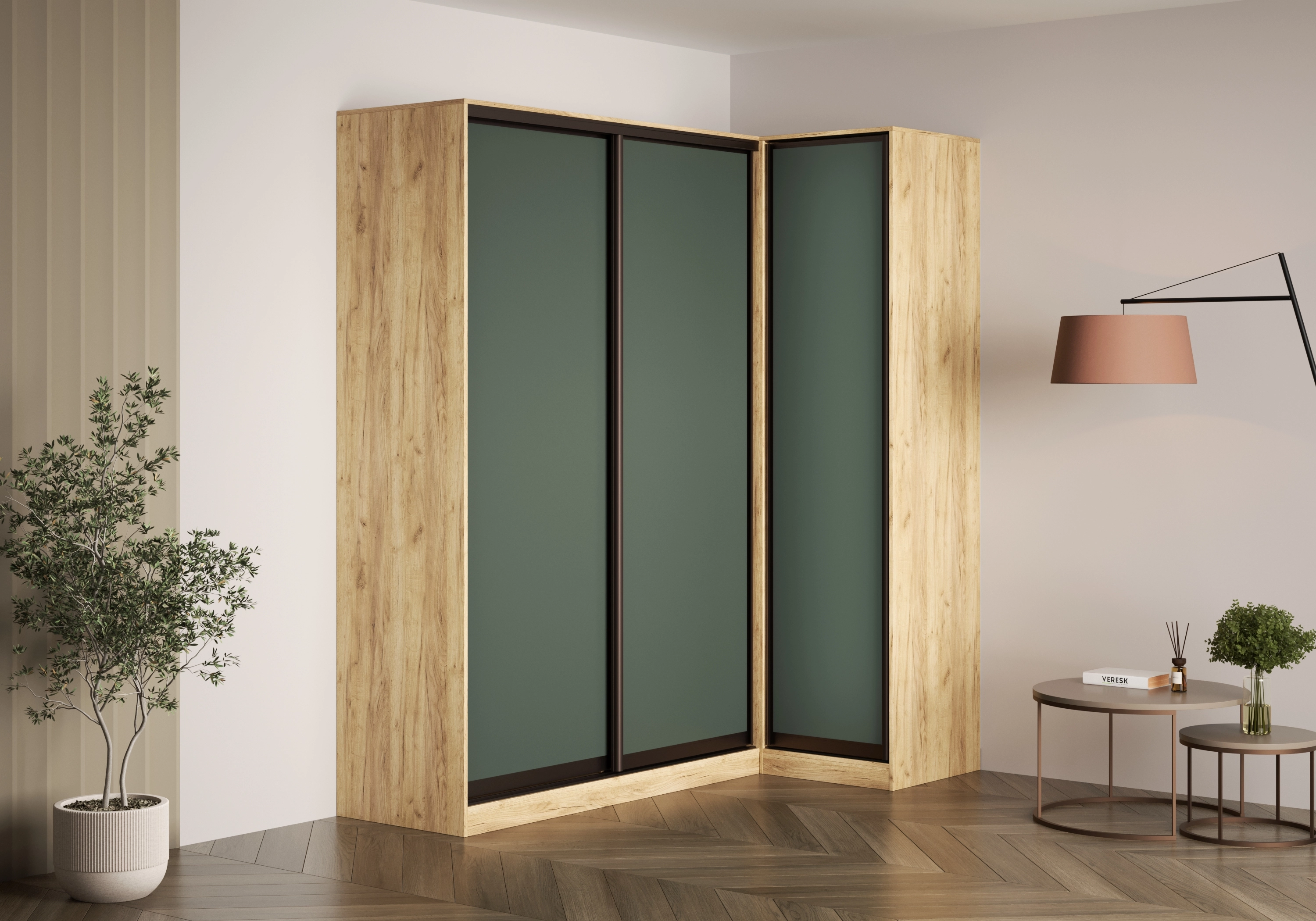 Шкаф-купе угловой Борден-5-6 1200 Премиум