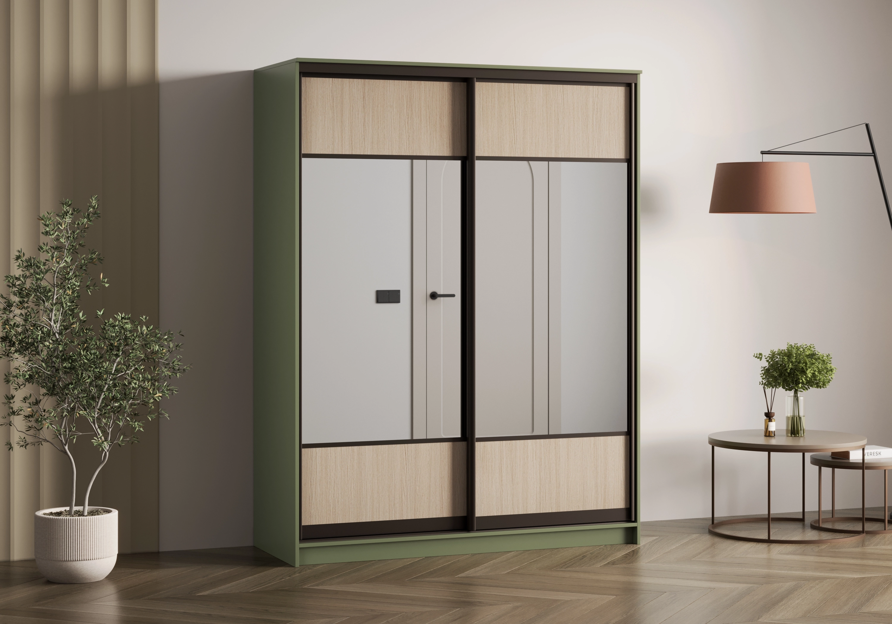 Шкаф-купе Борден-2-1 Премиум