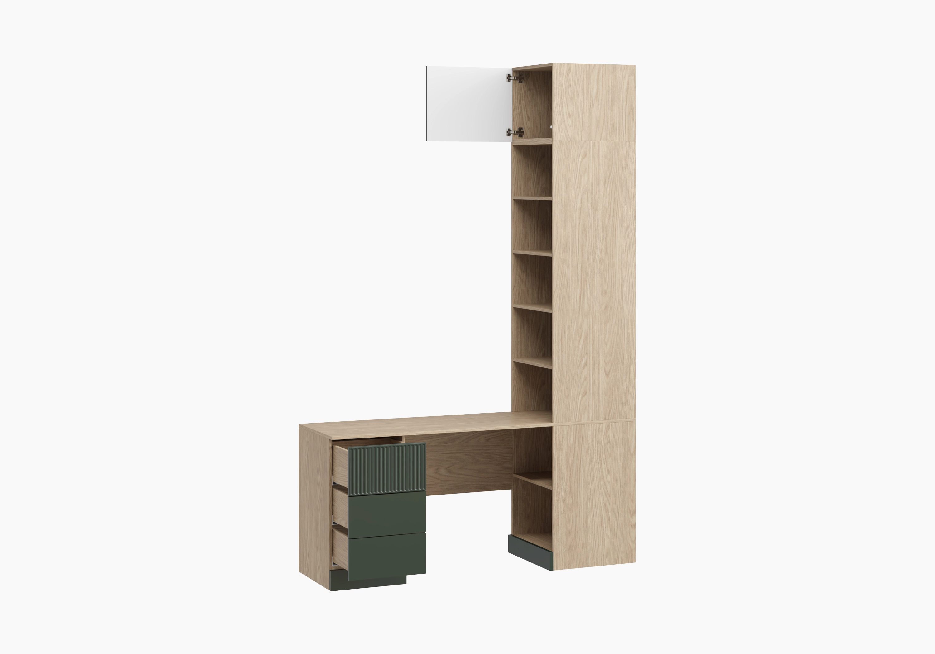 Письменный стол Дарио угловой с антресолью