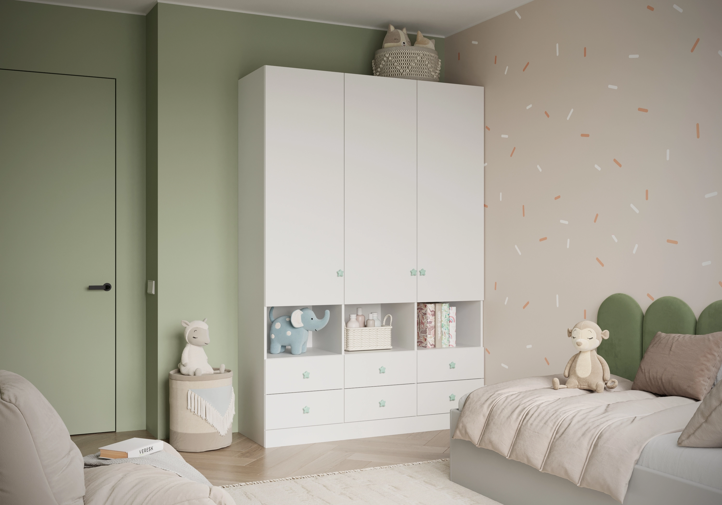 Распашной шкаф Капса-3.5