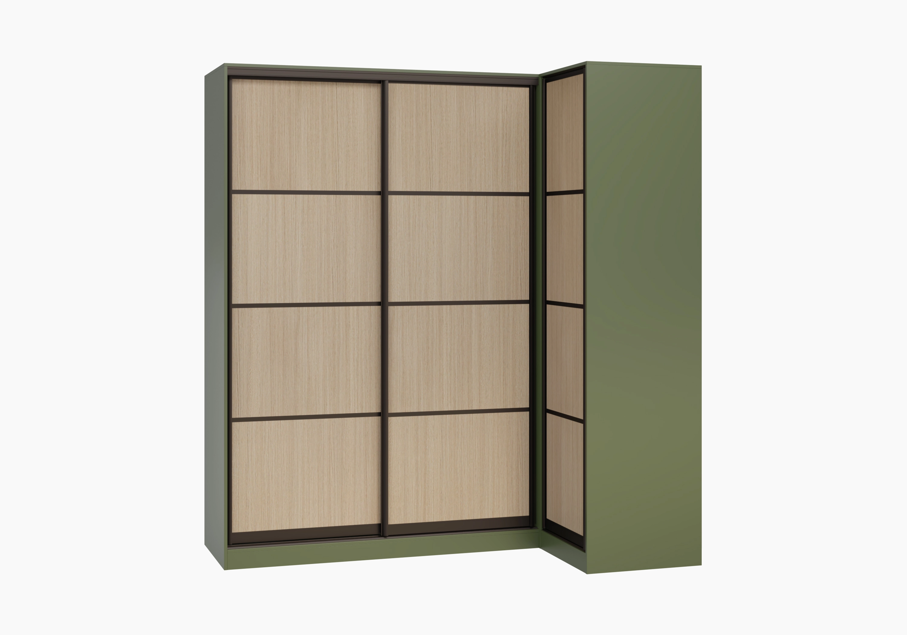 Шкаф-купе угловой Борден-5-4 1200 Премиум